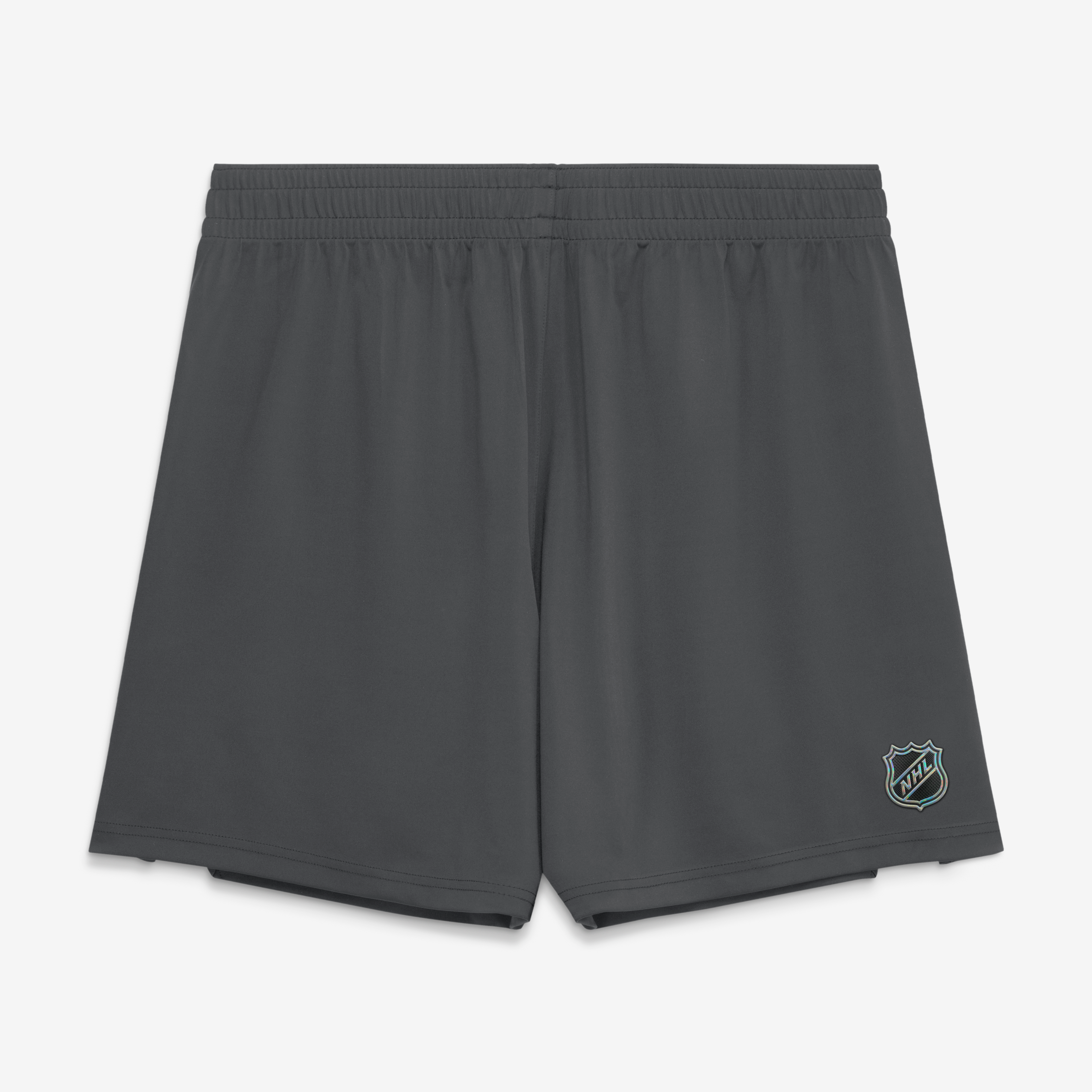 Men's Fanatics Gray Vegas Golden Knights Authentic Pro Train Training Shorts