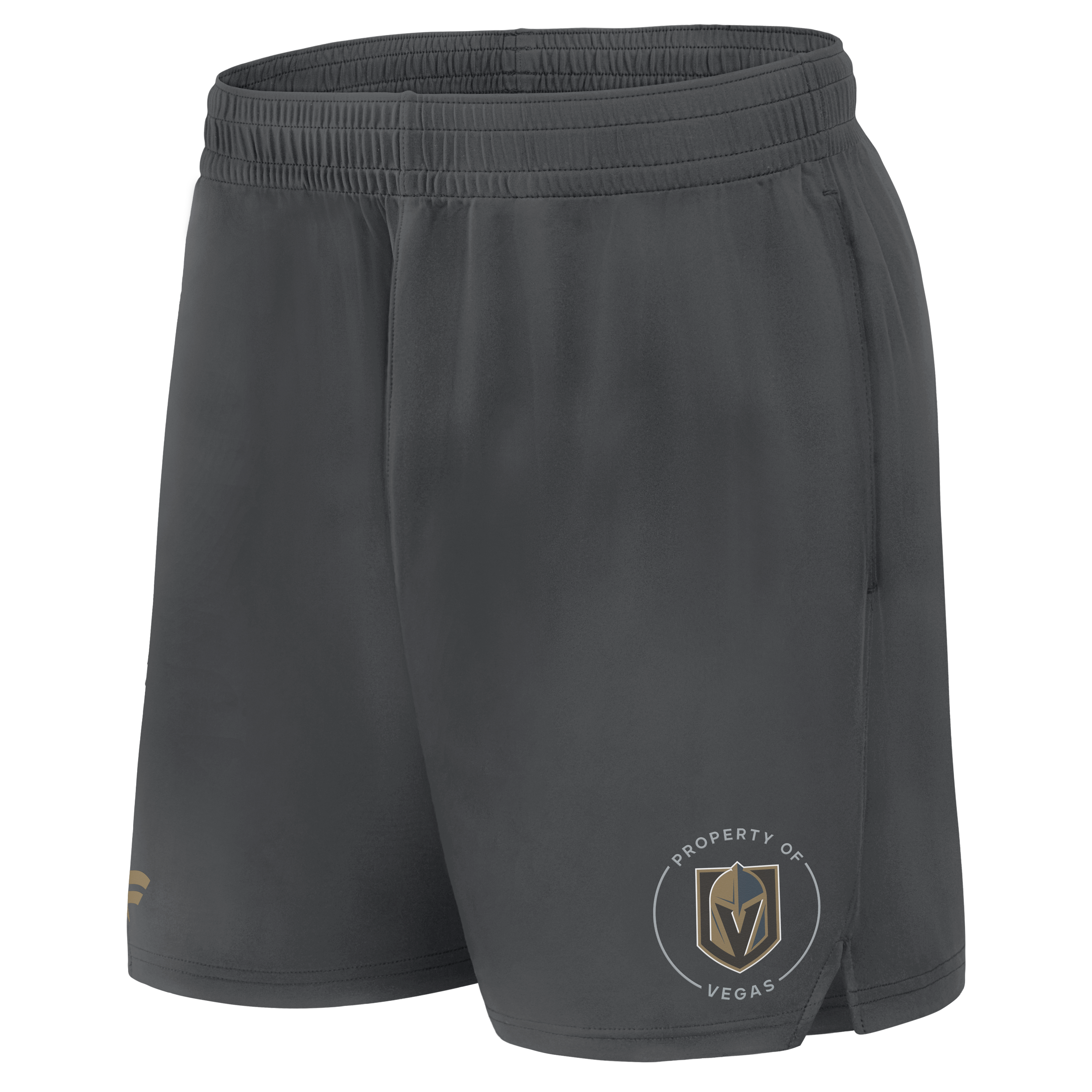 Men's Fanatics Gray Vegas Golden Knights Authentic Pro Train Training Shorts