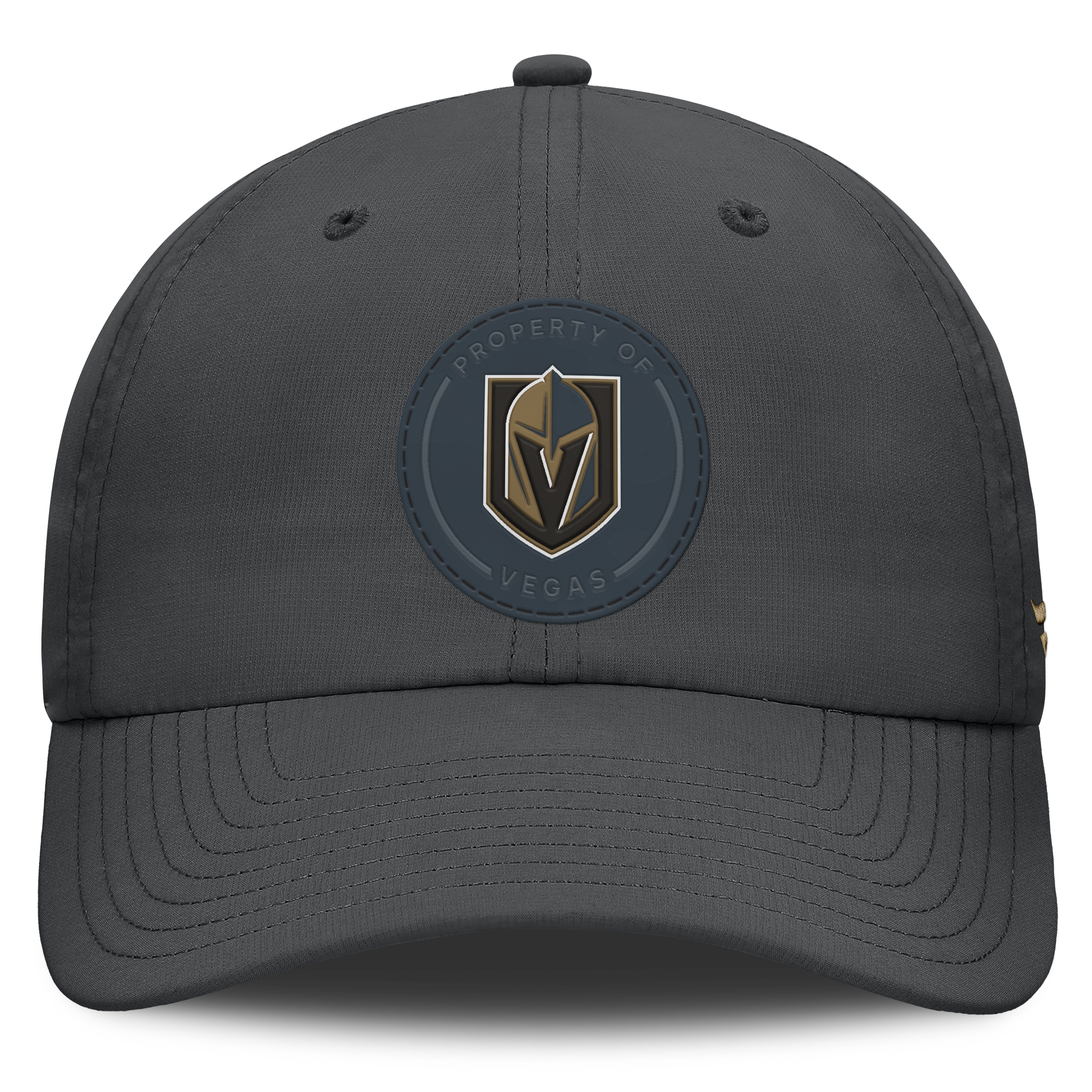 Casquette Fanatics grise Vegas Golden Knights Authentic Pro Train pour homme, non structurée et ajustable