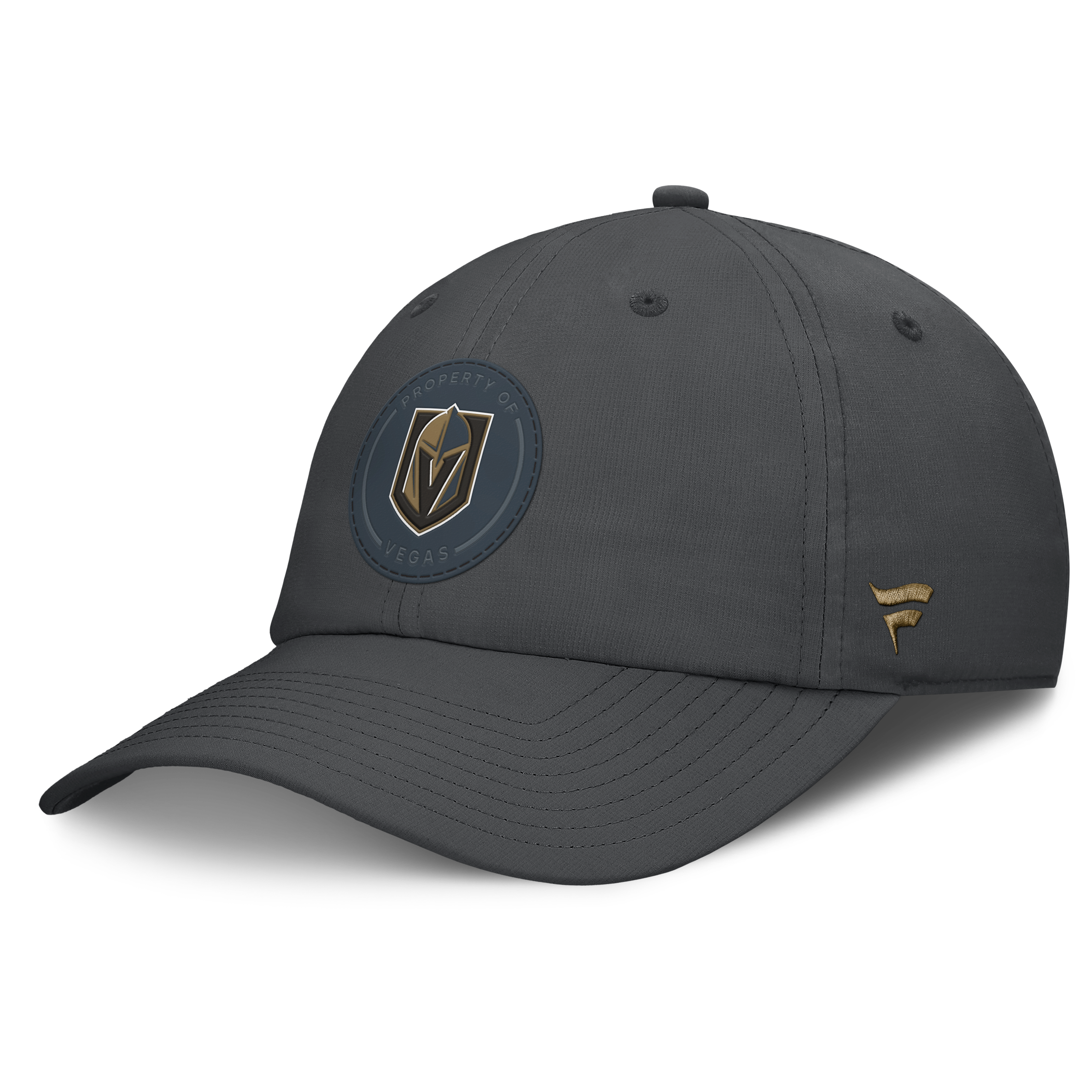 Men's Fanatics Gray Vegas Golden Knights Authentic Pro Train Unstructured Adjustable Hat