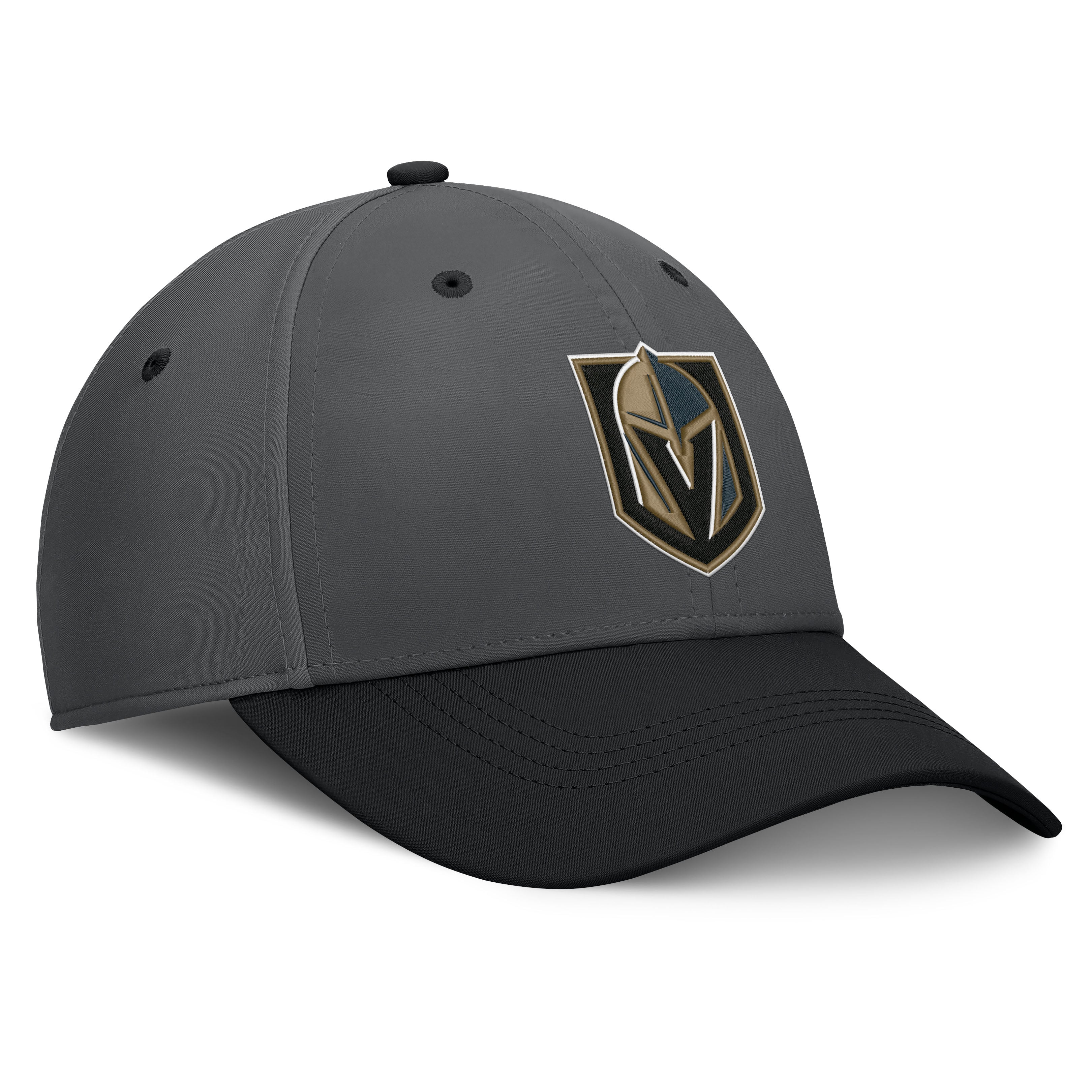 Men's Fanatics Gray/Black Vegas Golden Knights Authentic Pro Rink Stretch Hat