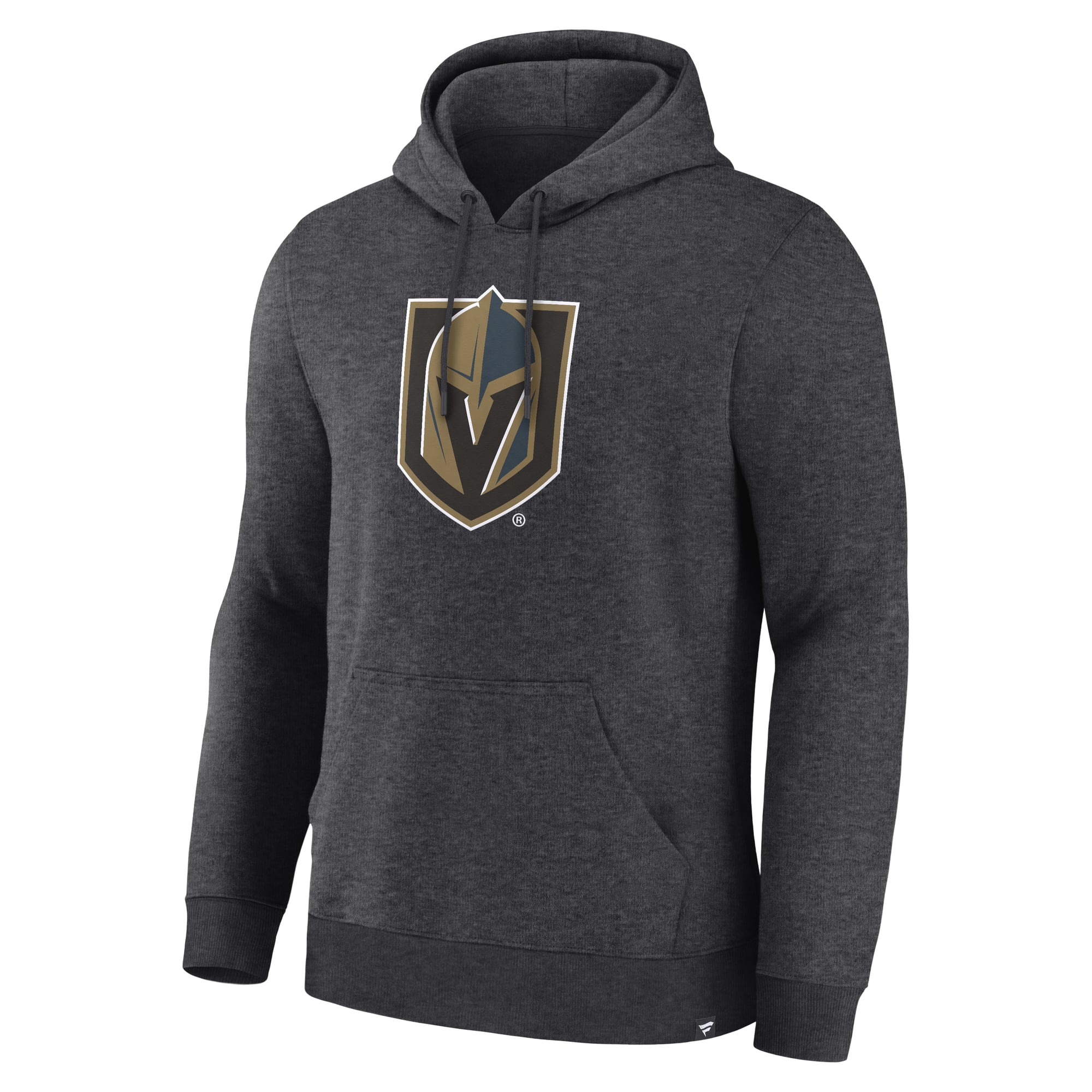 Sweat à capuche essentiel Vegas Golden Knights de Fanatics, couleur gris anthracite chiné, pour homme