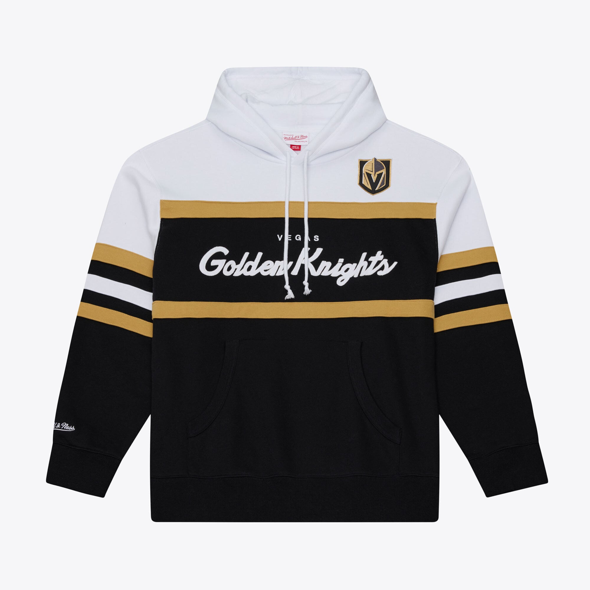 Men's Mitchell & Ness Black Vegas Golden Knights Head Coach Hoodie