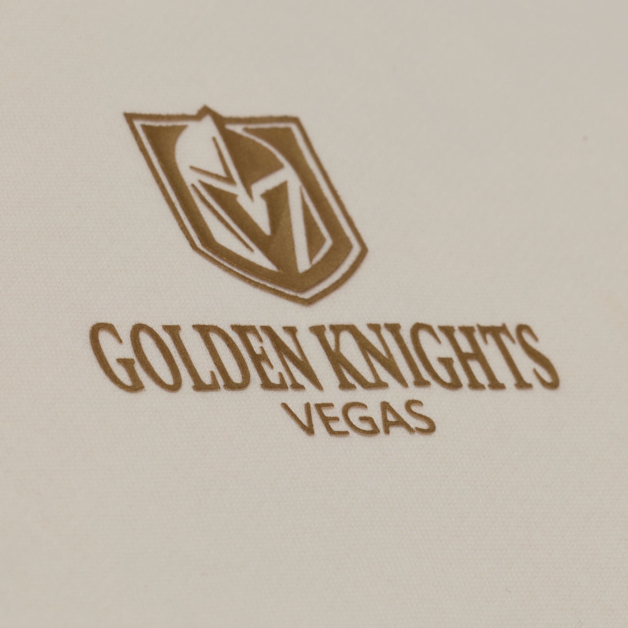 Men's Mitchell & Ness Cream Vegas Golden Knights Core Essentials Hoodie