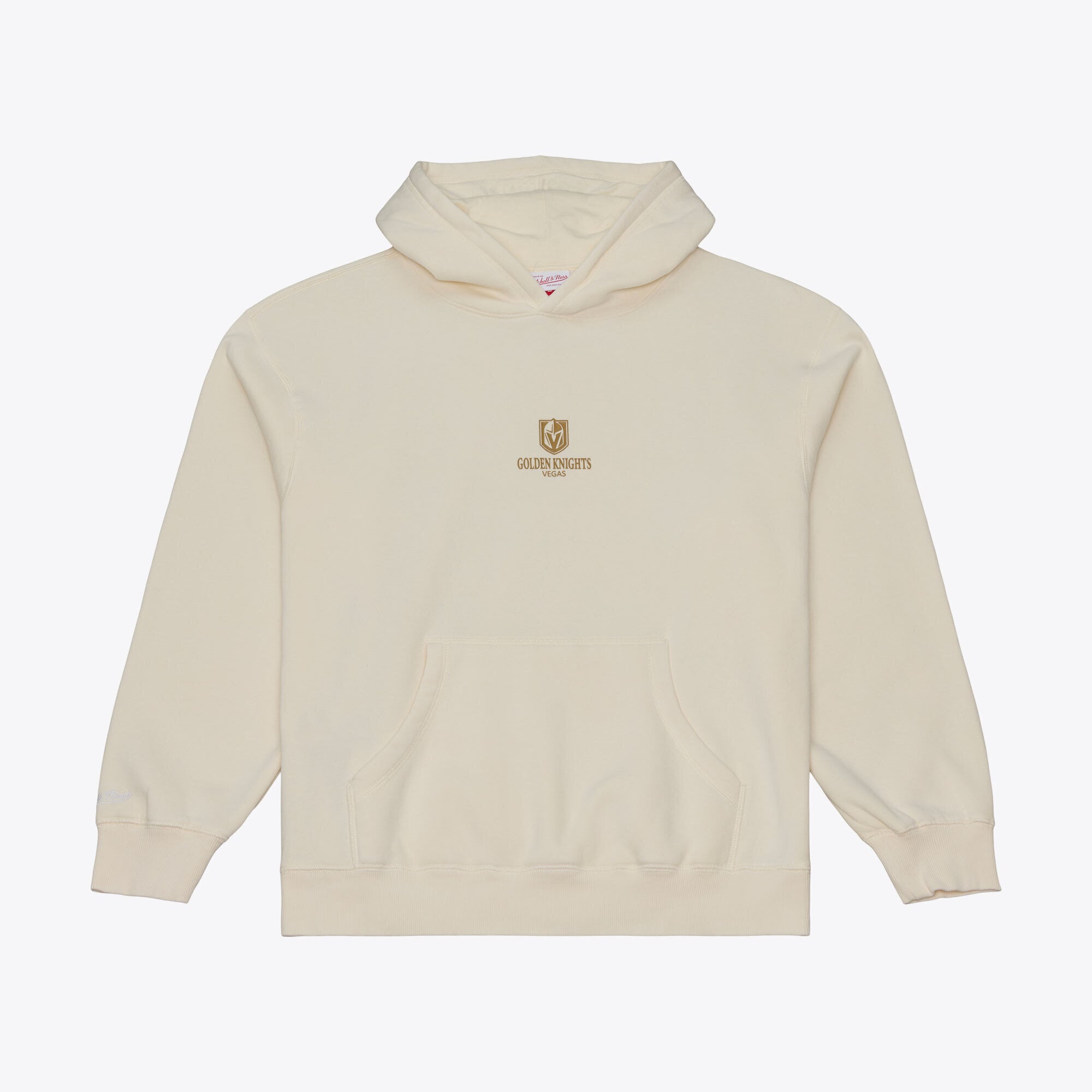 Men's Mitchell & Ness Cream Vegas Golden Knights Core Essentials Hoodie