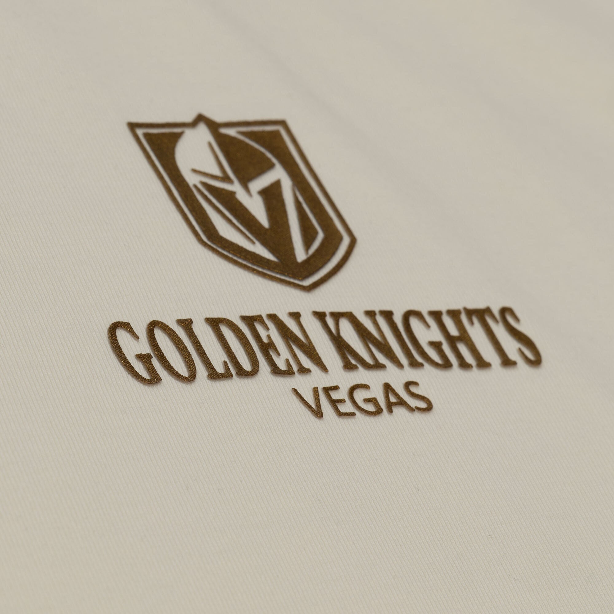 Men's Mitchell & Ness Cream Vegas Golden Knights Core Essentials T-Shirt