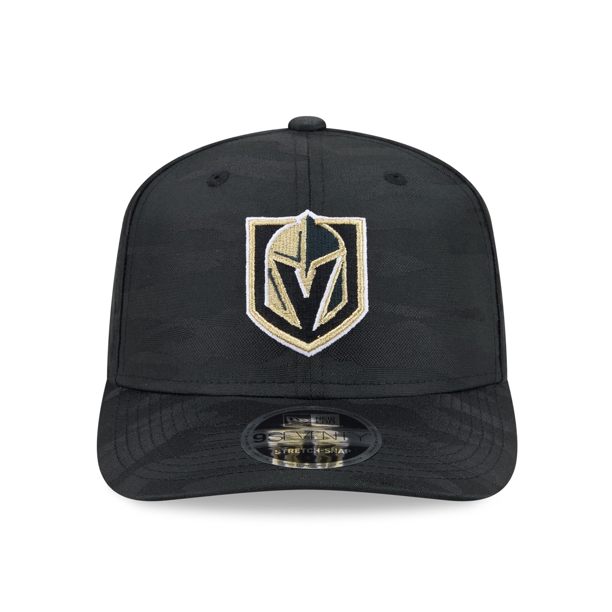 Casquette ajustable perforée New Era noire Vegas Golden Knights Camo 9SEVENTY pour homme