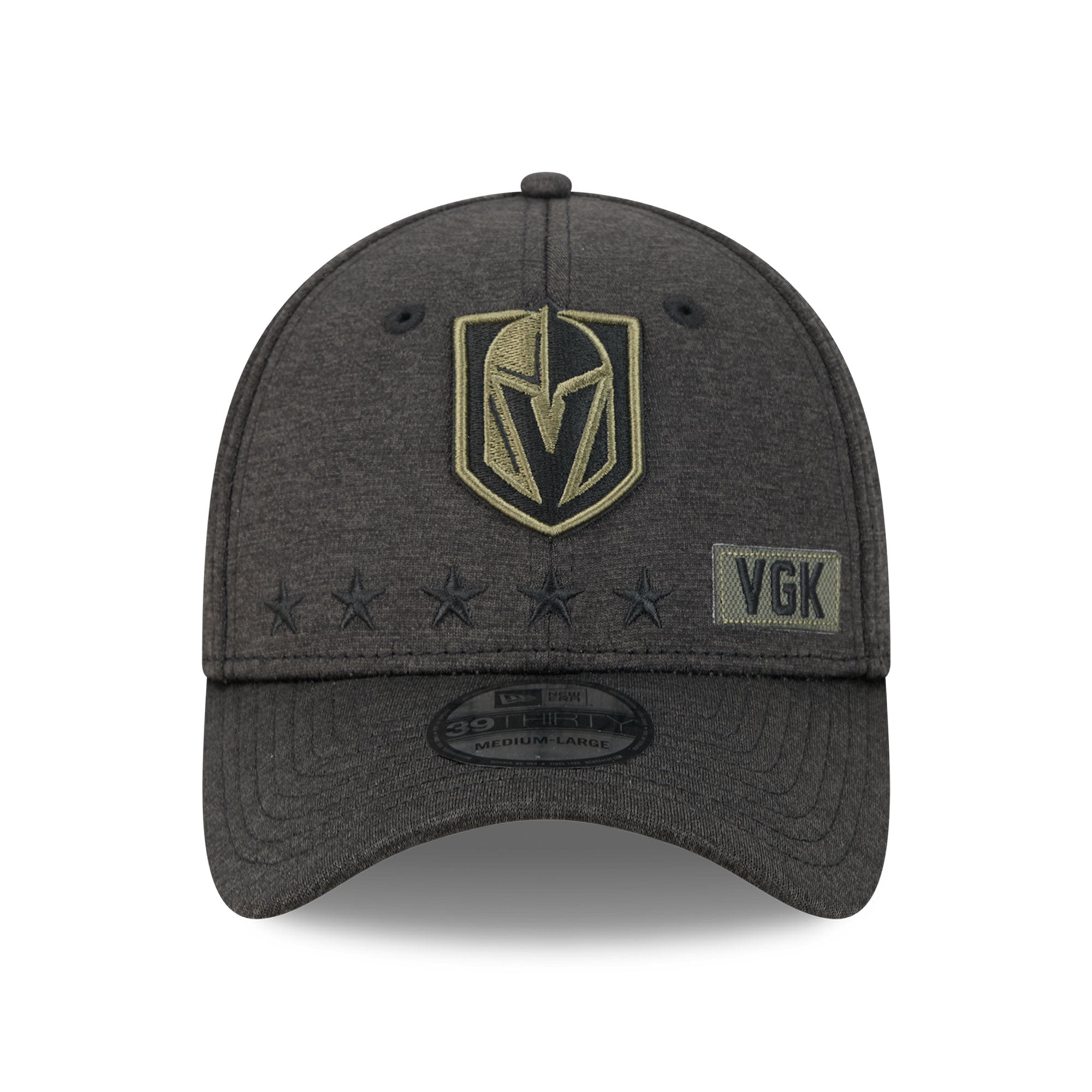 Casquette extensible New Era noire Vegas Golden Knights Stealth Mode Flex 39Thirty pour homme