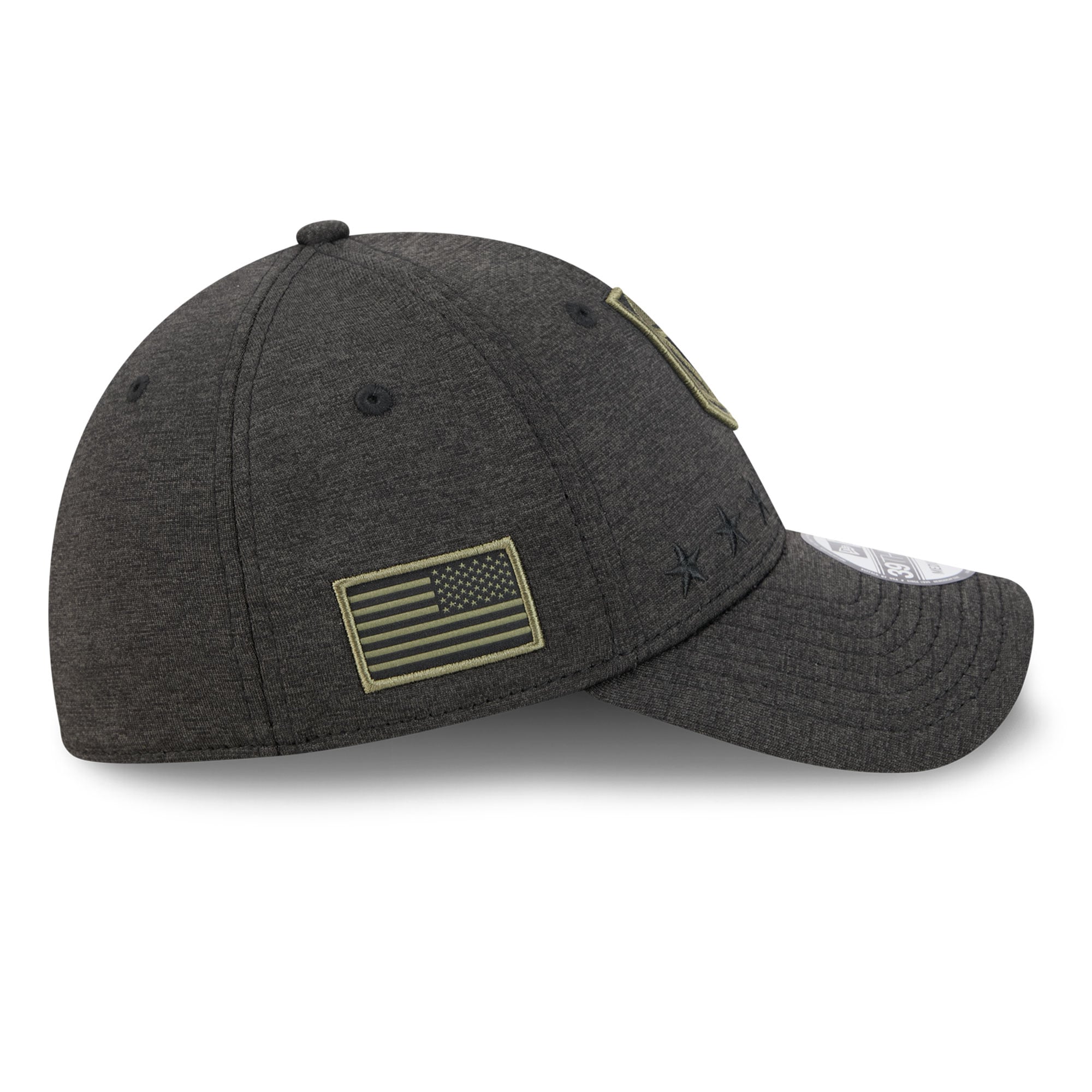 Casquette extensible New Era noire Vegas Golden Knights Stealth Mode Flex 39Thirty pour homme