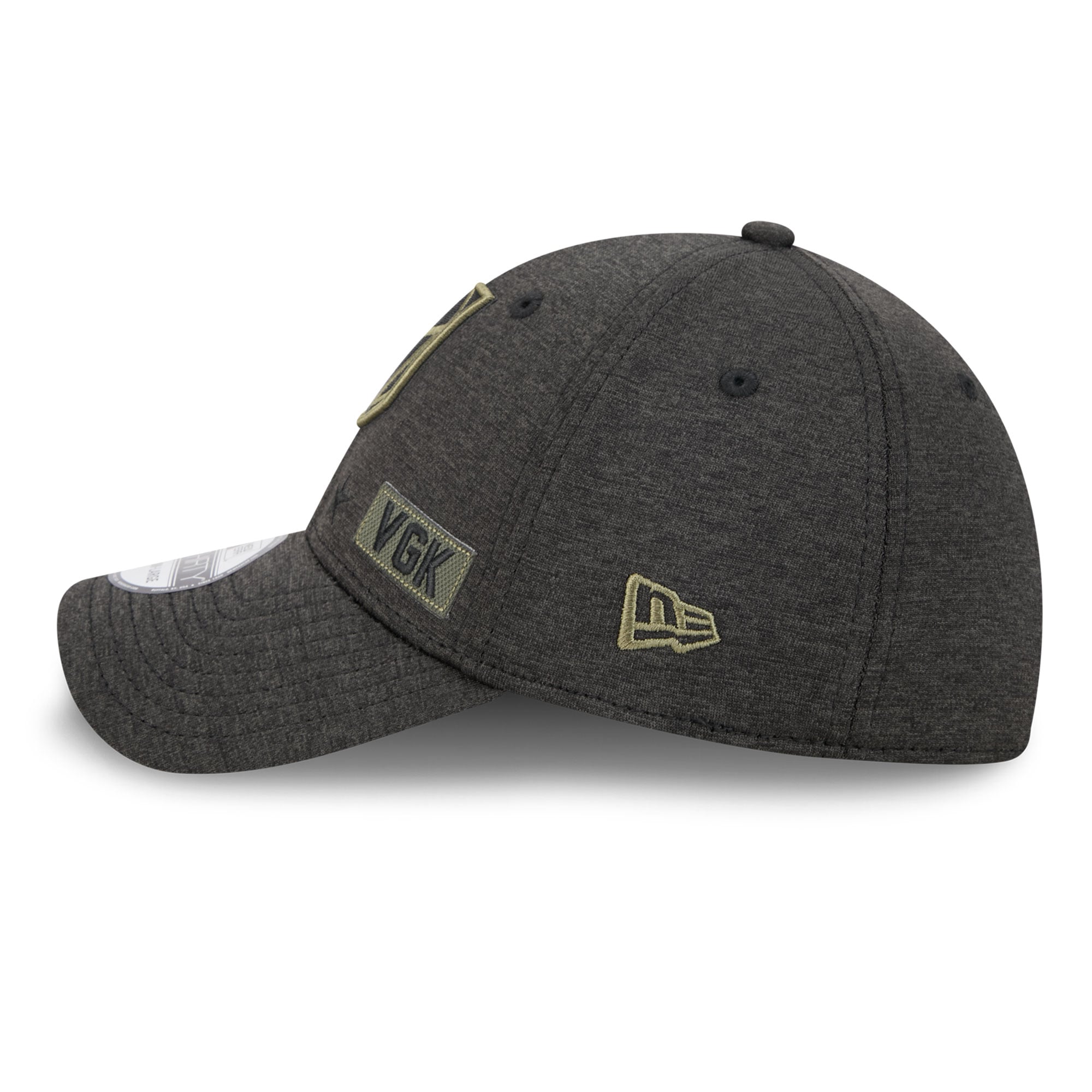 Casquette extensible New Era noire Vegas Golden Knights Stealth Mode Flex 39Thirty pour homme