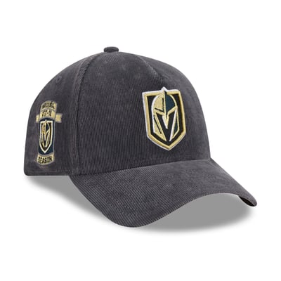 Men's Vegas Golden Knights New Era Charcoal A-Frame 59FORTY Fitted Hat