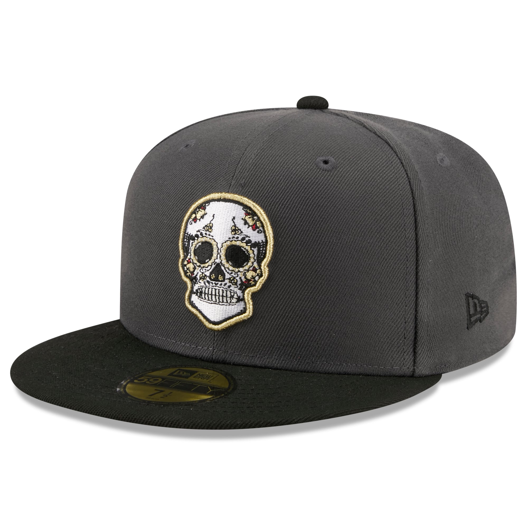 Casquette ajustée New Era 59FIFTY Vegas Golden Knights Dia De Los Muertos pour homme, couleur anthracite/noir