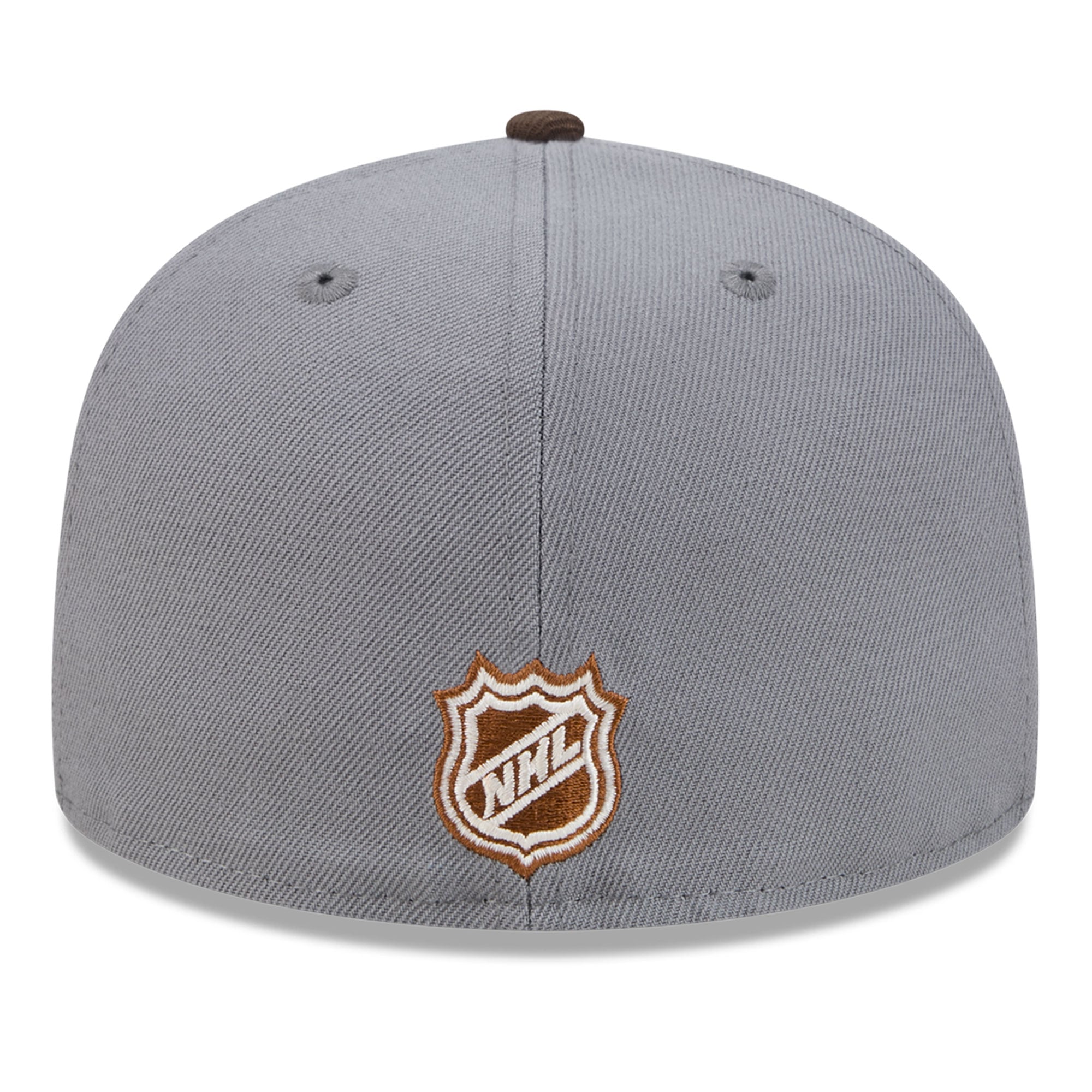 Men's New Era Charcoal/Brown Vegas Golden Knights Wood Tones 59FIFTY Fitted Hat