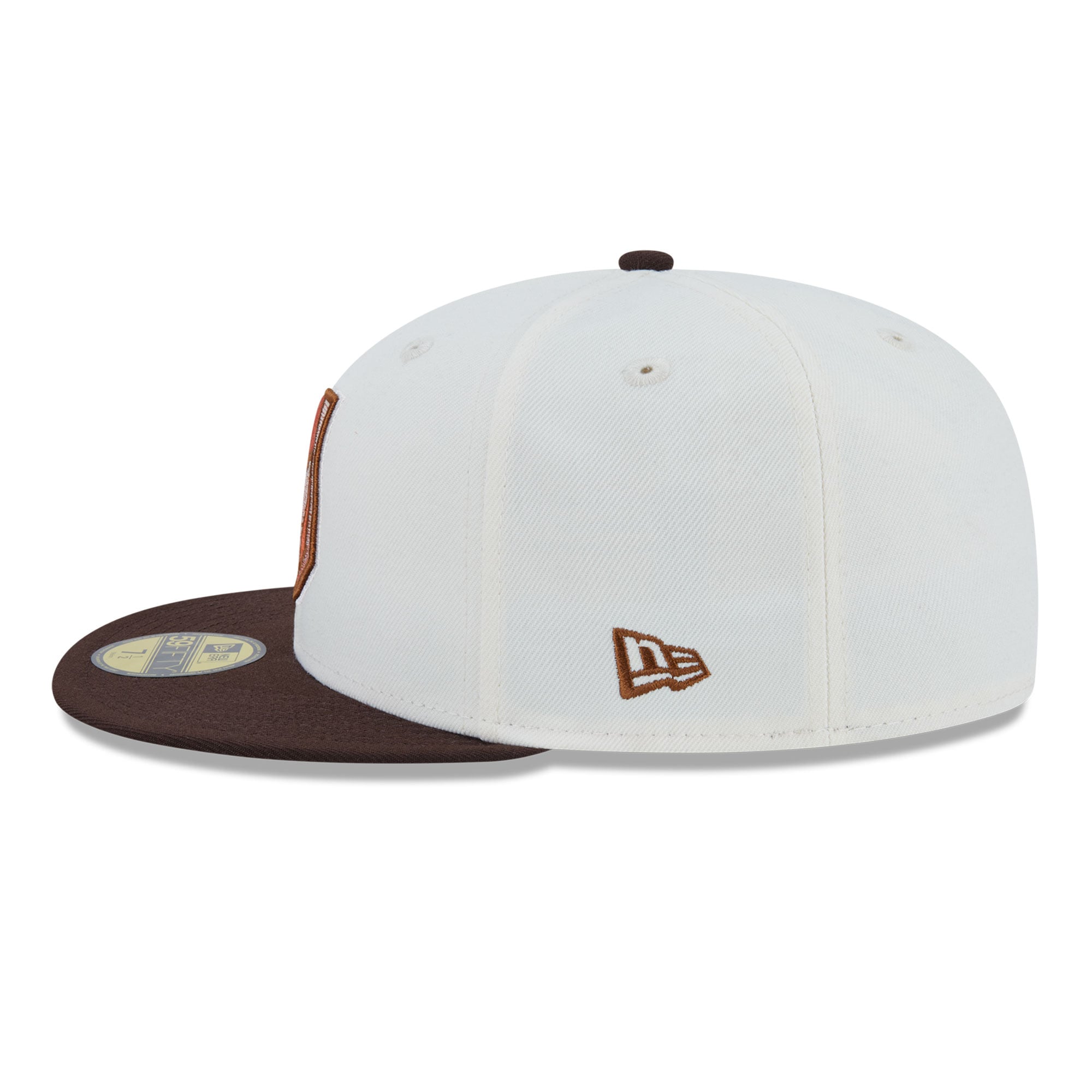 Casquette ajustée New Era 59FIFTY pour homme, couleur crème, motif citrouille épicée des Golden Knights de Vegas