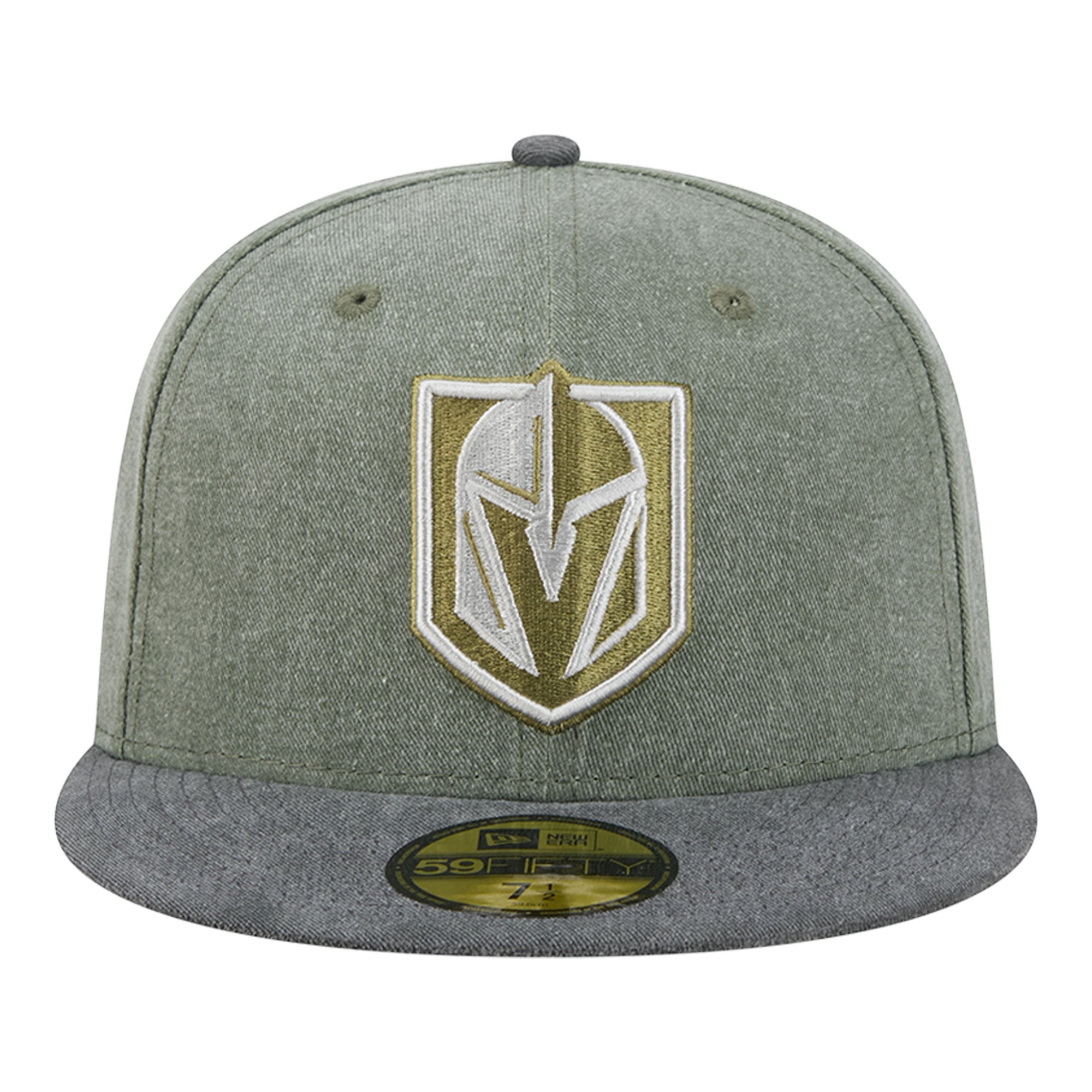 Casquette ajustée New Era 59FIFTY pour homme, couleur olive/noir, Vegas Golden Knights Roll Call