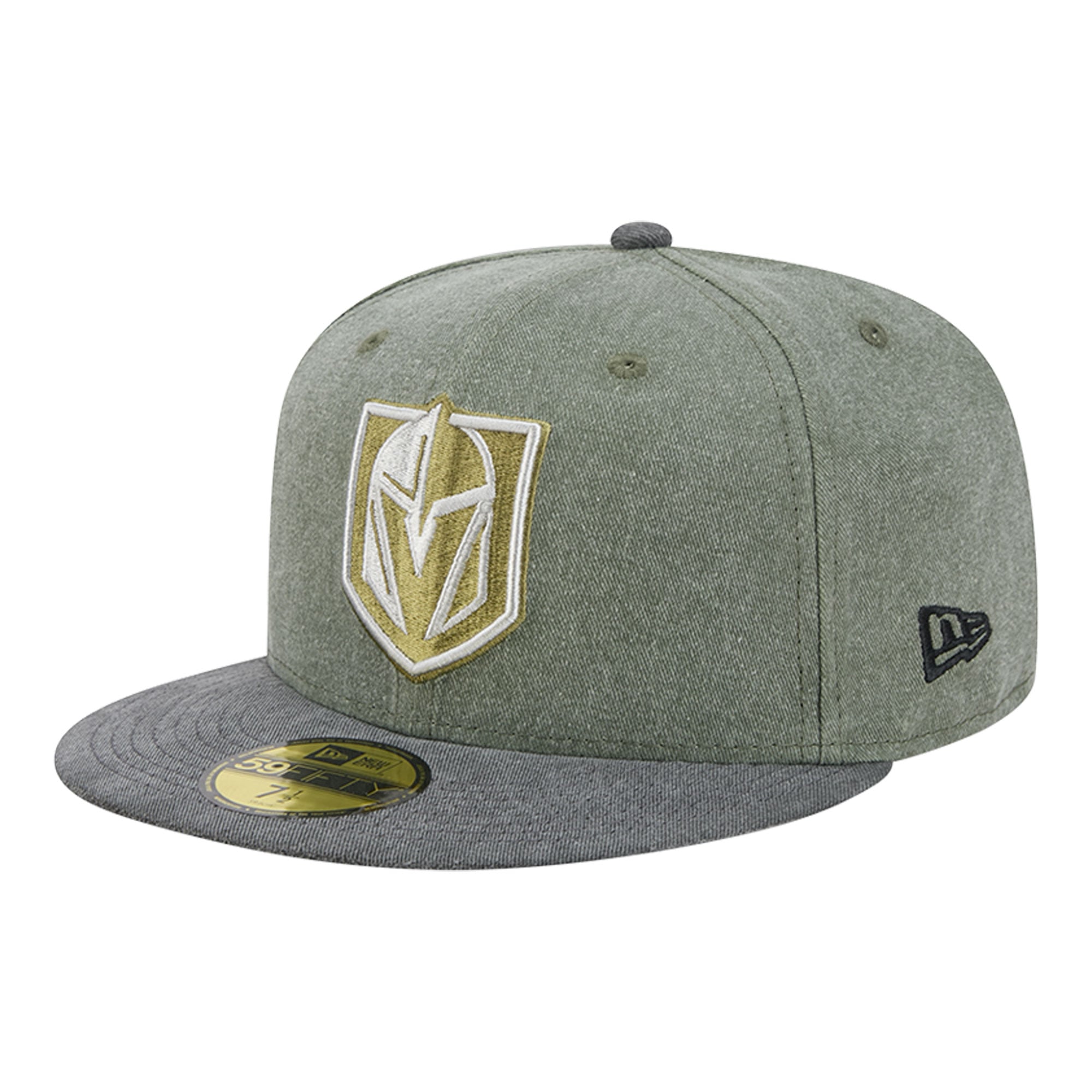 Casquette ajustée New Era 59FIFTY pour homme, couleur olive/noir, Vegas Golden Knights Roll Call
