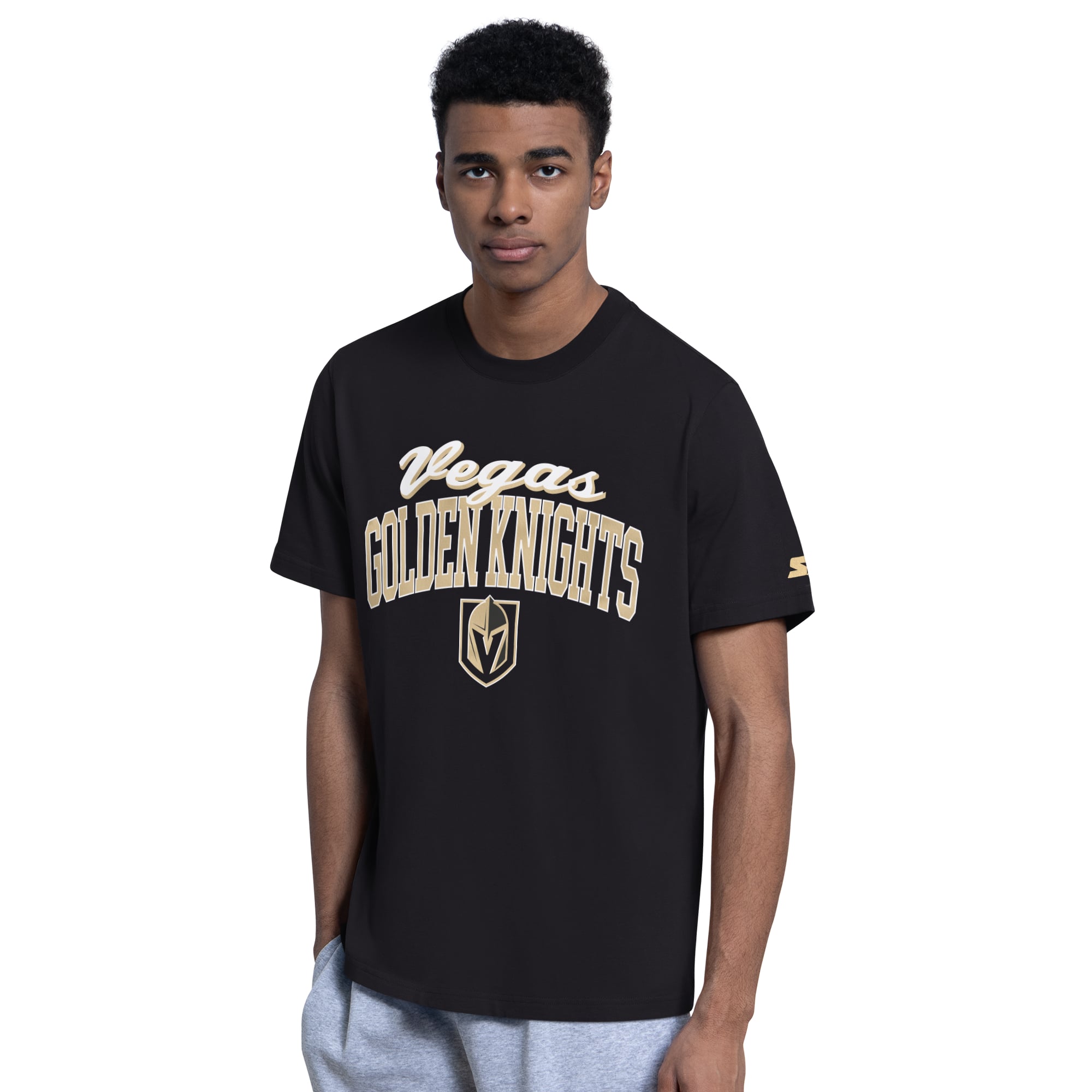 Ensemble sweat à capuche et t-shirt noir logo Vegas Golden Knights pour homme