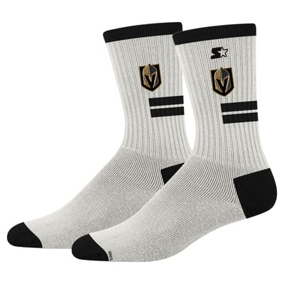 Unisex Vegas Golden Knights  Starter Cream Premiere Cushioned Crew Socks