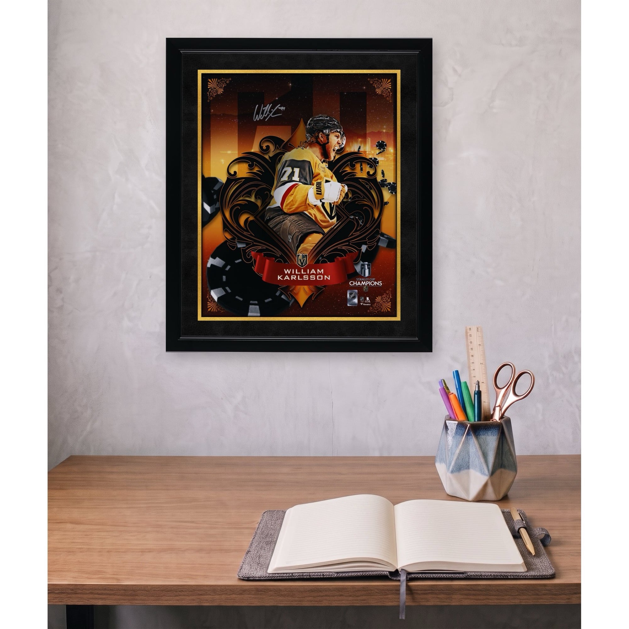 William Karlsson Vegas Golden Knights 2023 Stanley Cup Champions Autographed 16" x 20" Misfits Panel Photograph