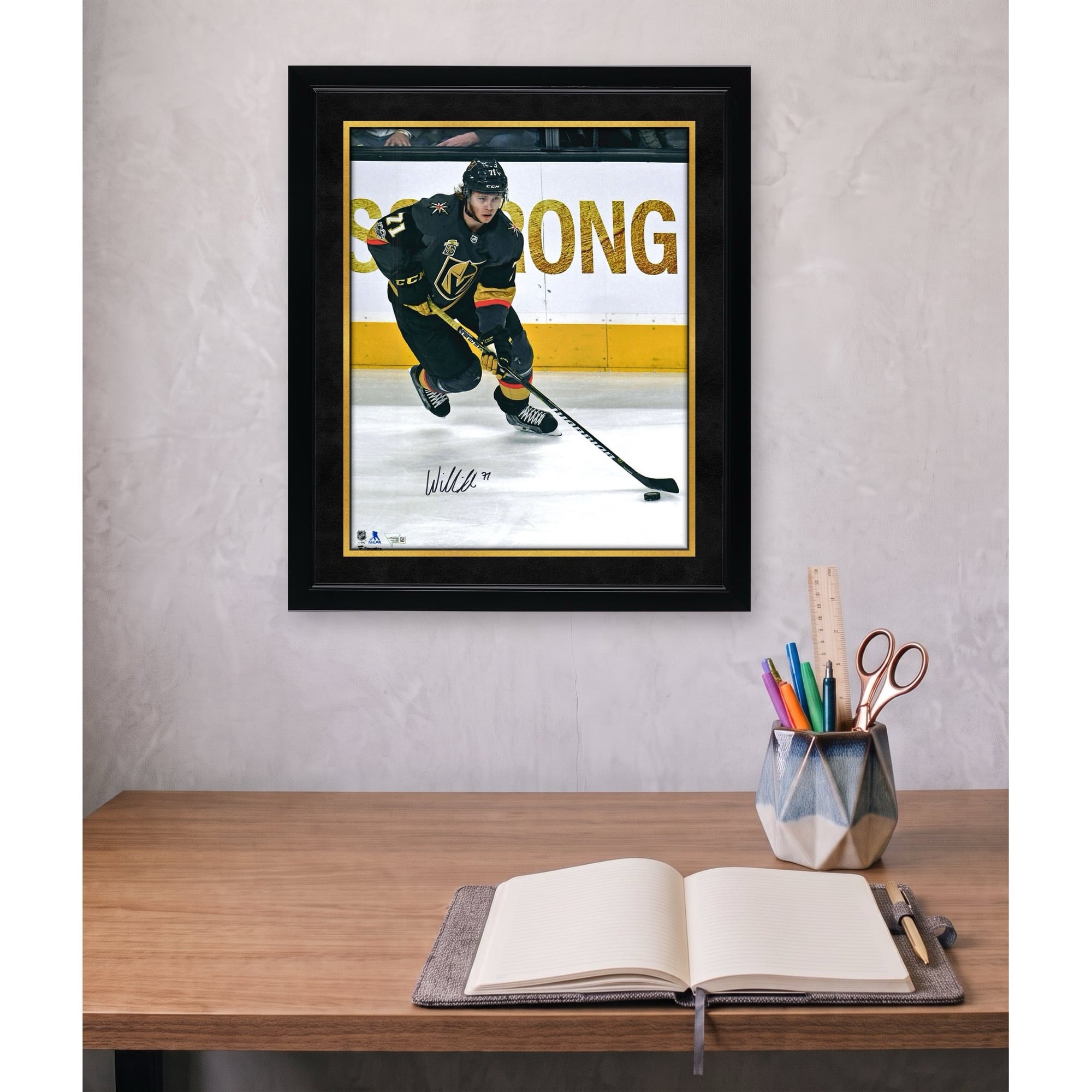 William Karlsson Vegas Golden Knights Autographed 16" x 20" Jersey Skating Photograph