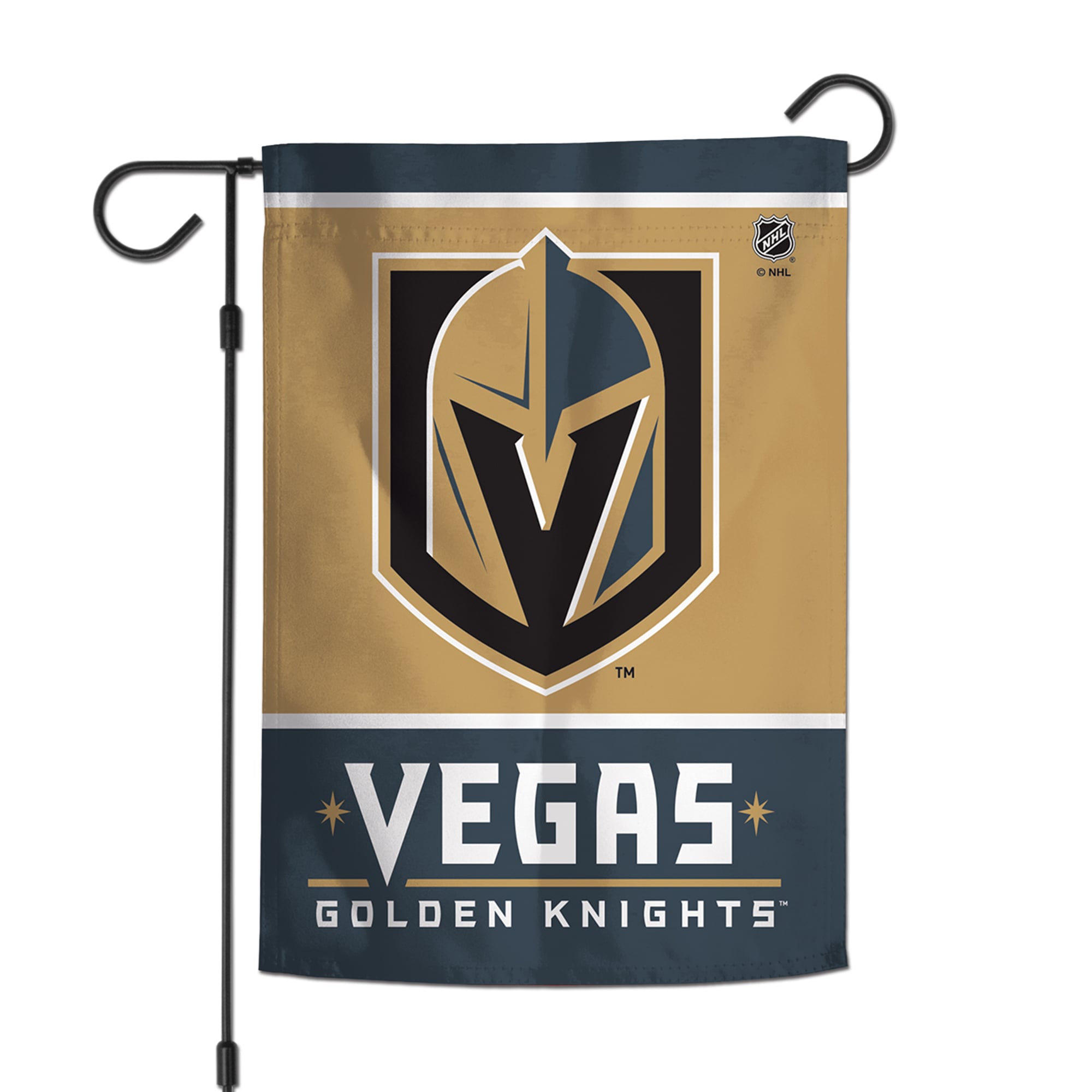 Drapeau de jardin double face WinCraft Vegas Golden Knights 12" x 18"