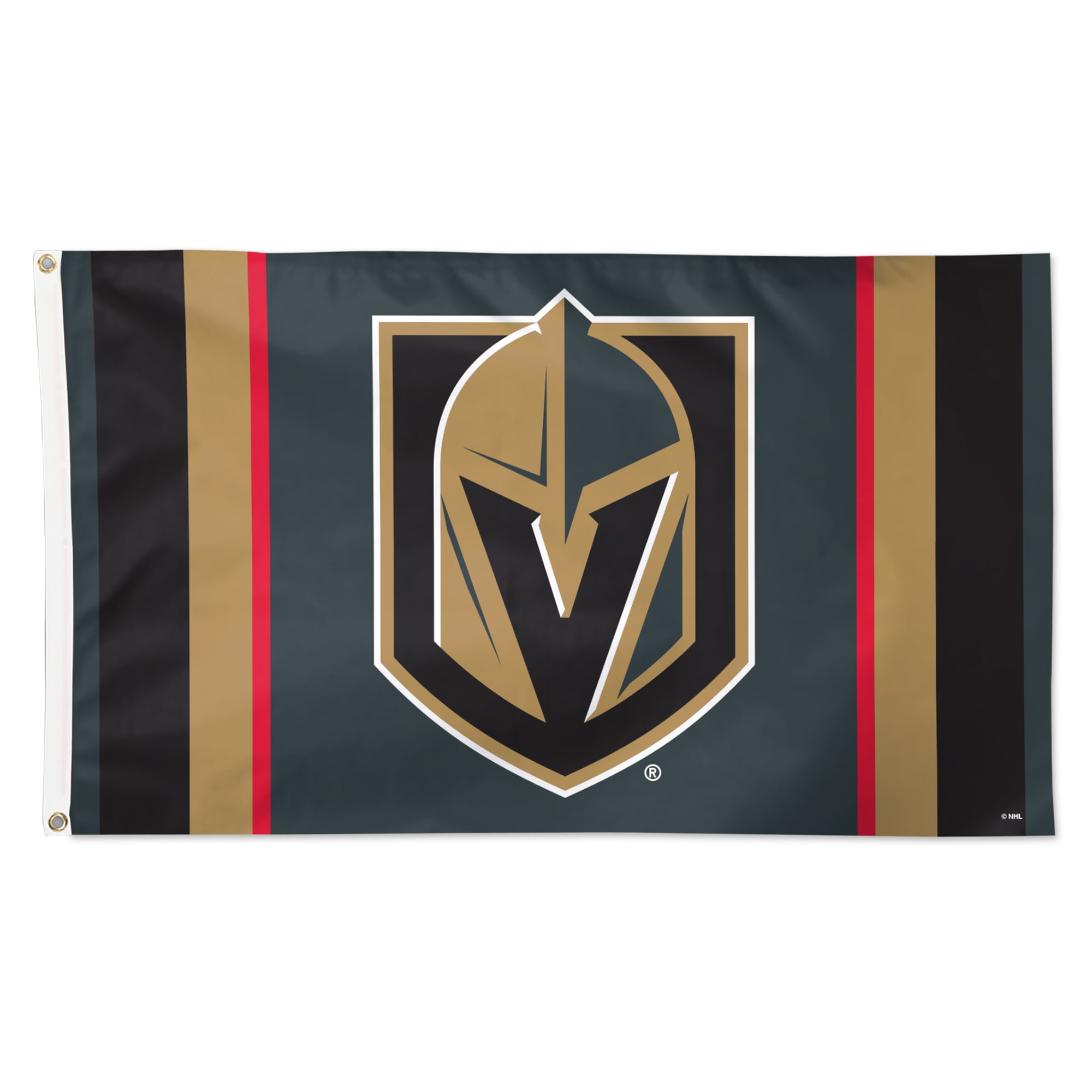 Drapeau WinCraft Vegas Golden Knights 3' x 5' à rayures d'équipe de luxe, simple face