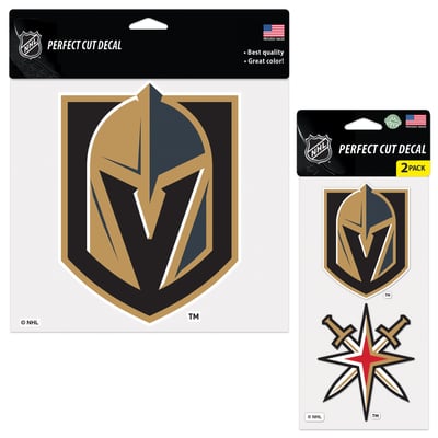 Vegas Golden Knights WinCraft Perfect Cut Decal Two-Pack Set