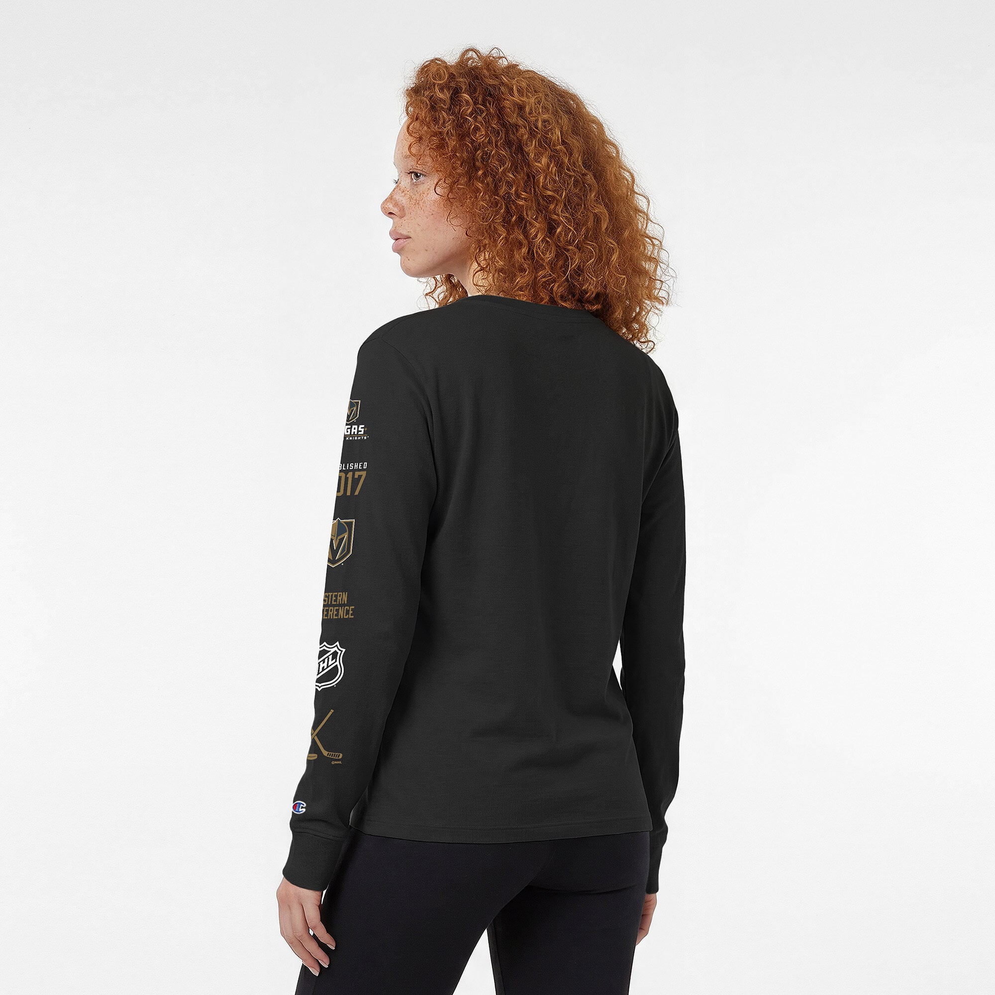 Women's Champion Black Vegas Golden Knights Long Sleeve T-Shirt