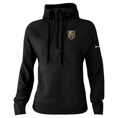 Vegas Golden Knights Columbia Women's Half-Zip Swingcraft Tri-Blend Hoodie - Black

