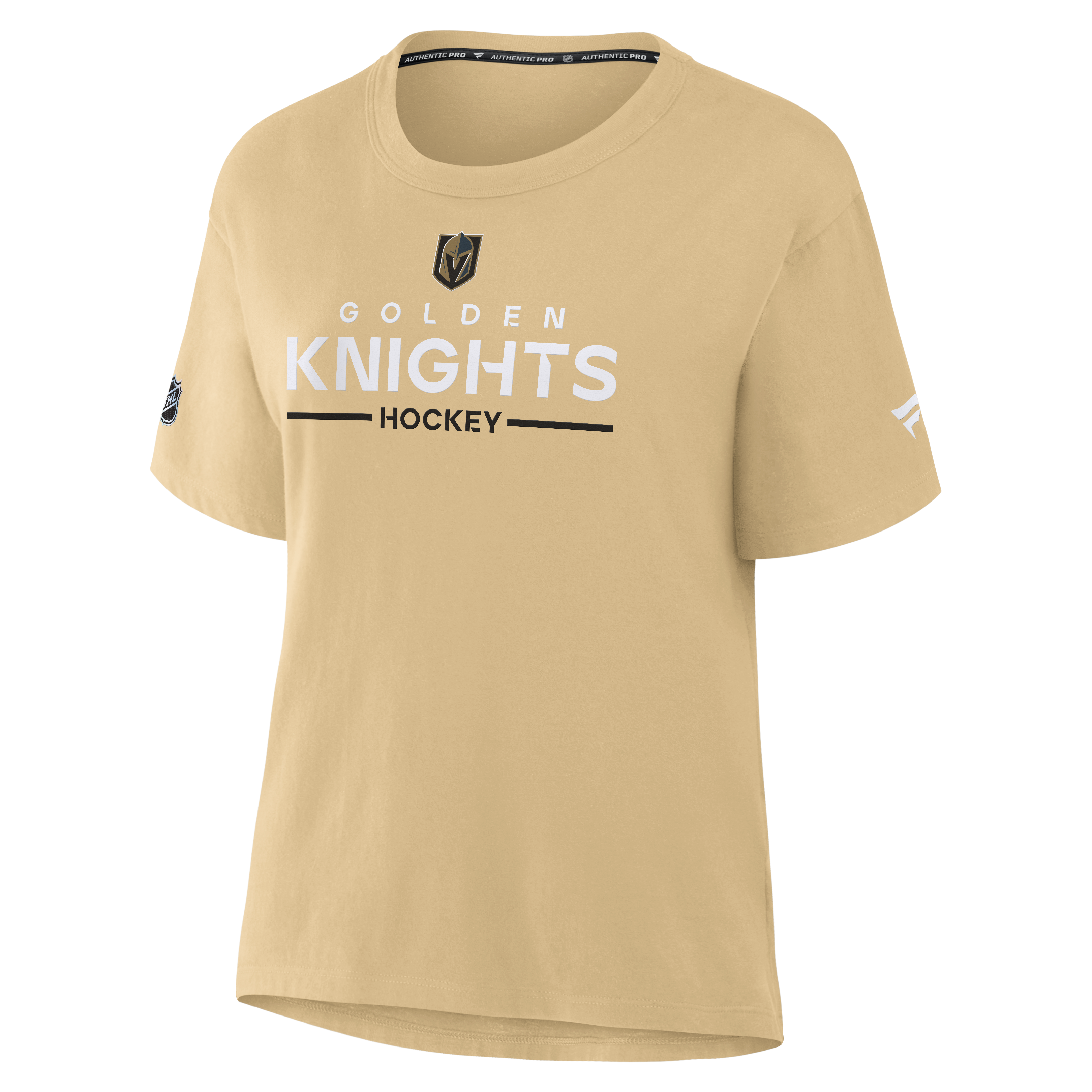 T-shirt authentique Pro Primary pour femme Fanatics Gold Vegas Golden Knights