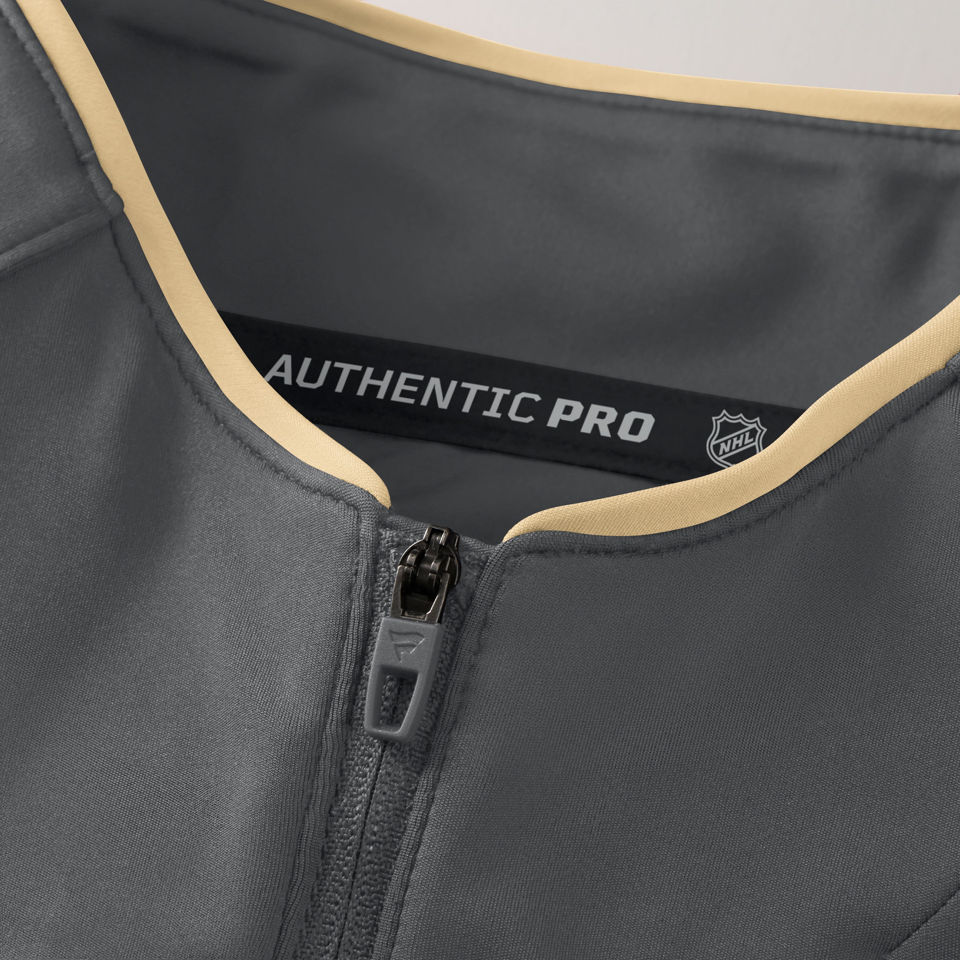 Women's Fanatics Gray Vegas Golden Knights Authentic Pro Rink Lightweight Quarter-Zip Pullover