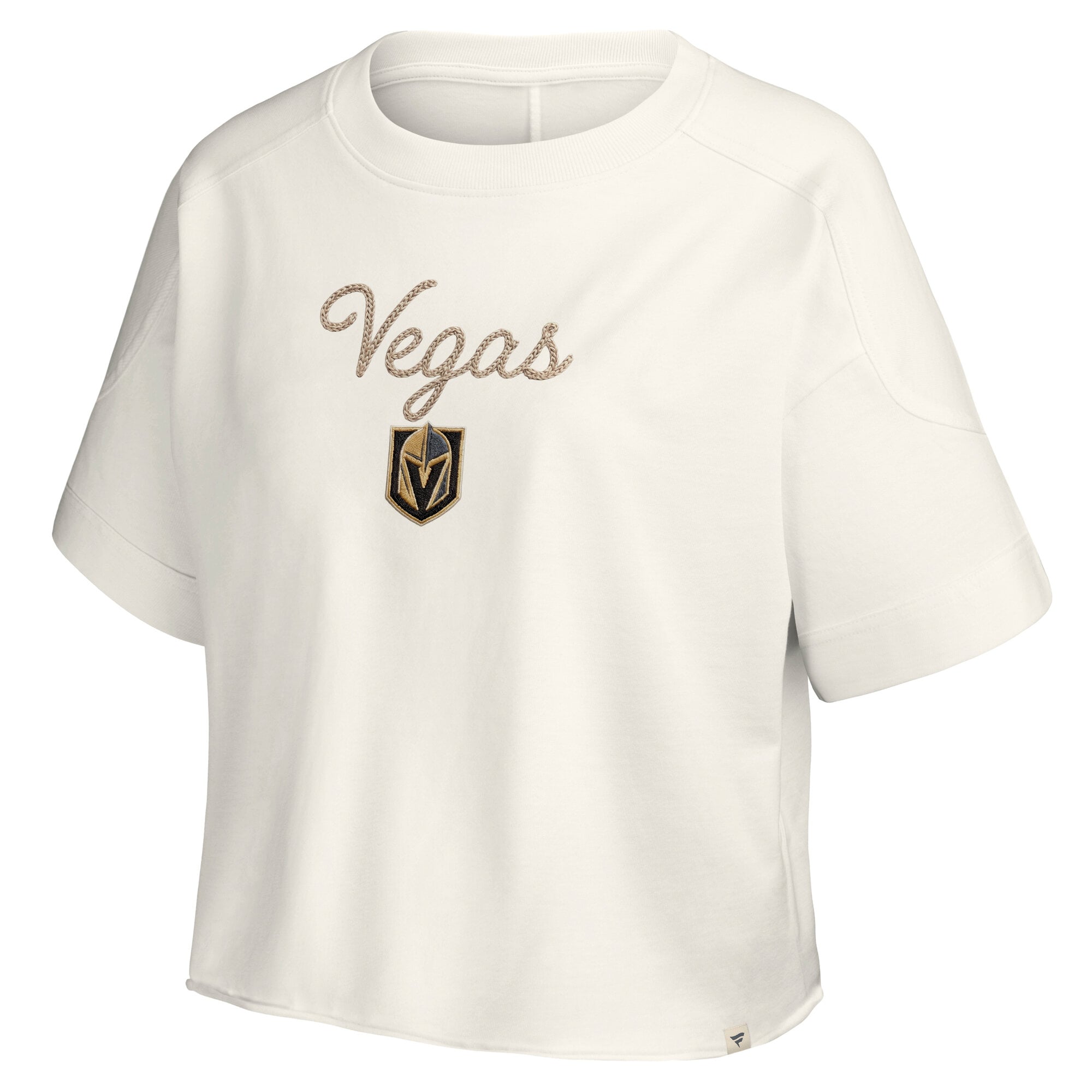 Haut à coutures chaînette crème Fanatics Vegas Golden Knights pour femme