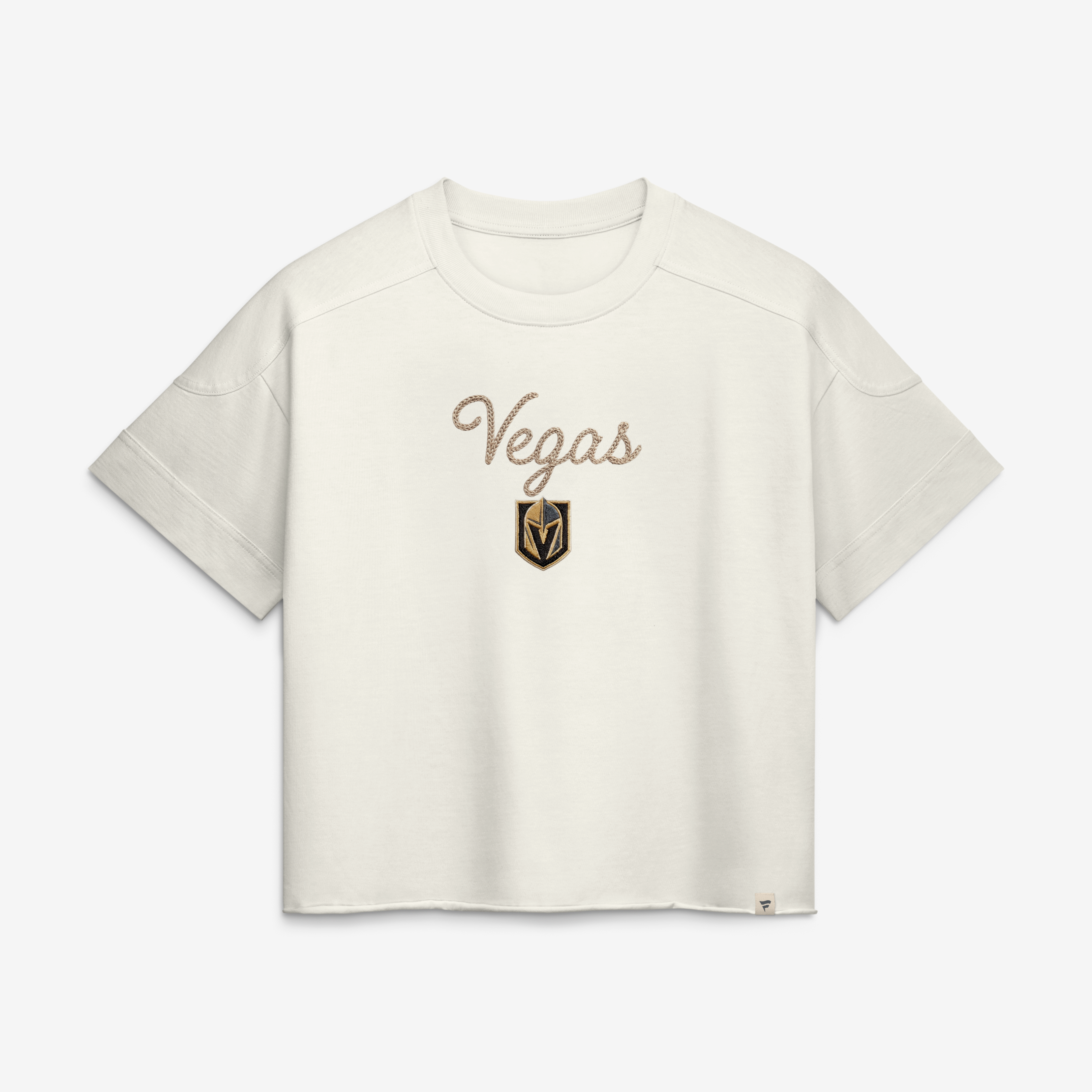 Haut à coutures chaînette crème Fanatics Vegas Golden Knights pour femme