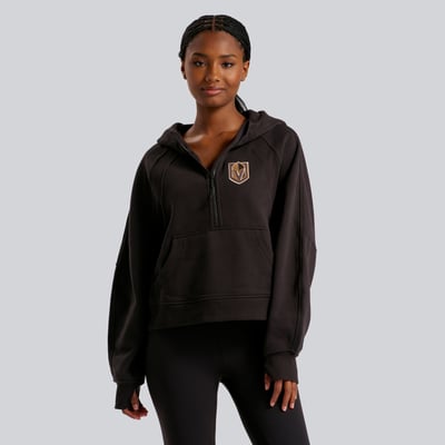 Vegas Golden Knights lululemon Women's Scuba Oversized Half-Zip Hoodie - Black