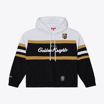  Vegas Golden Knights Mitchell & Ness Women's Head Coach Hoodie - White/Black