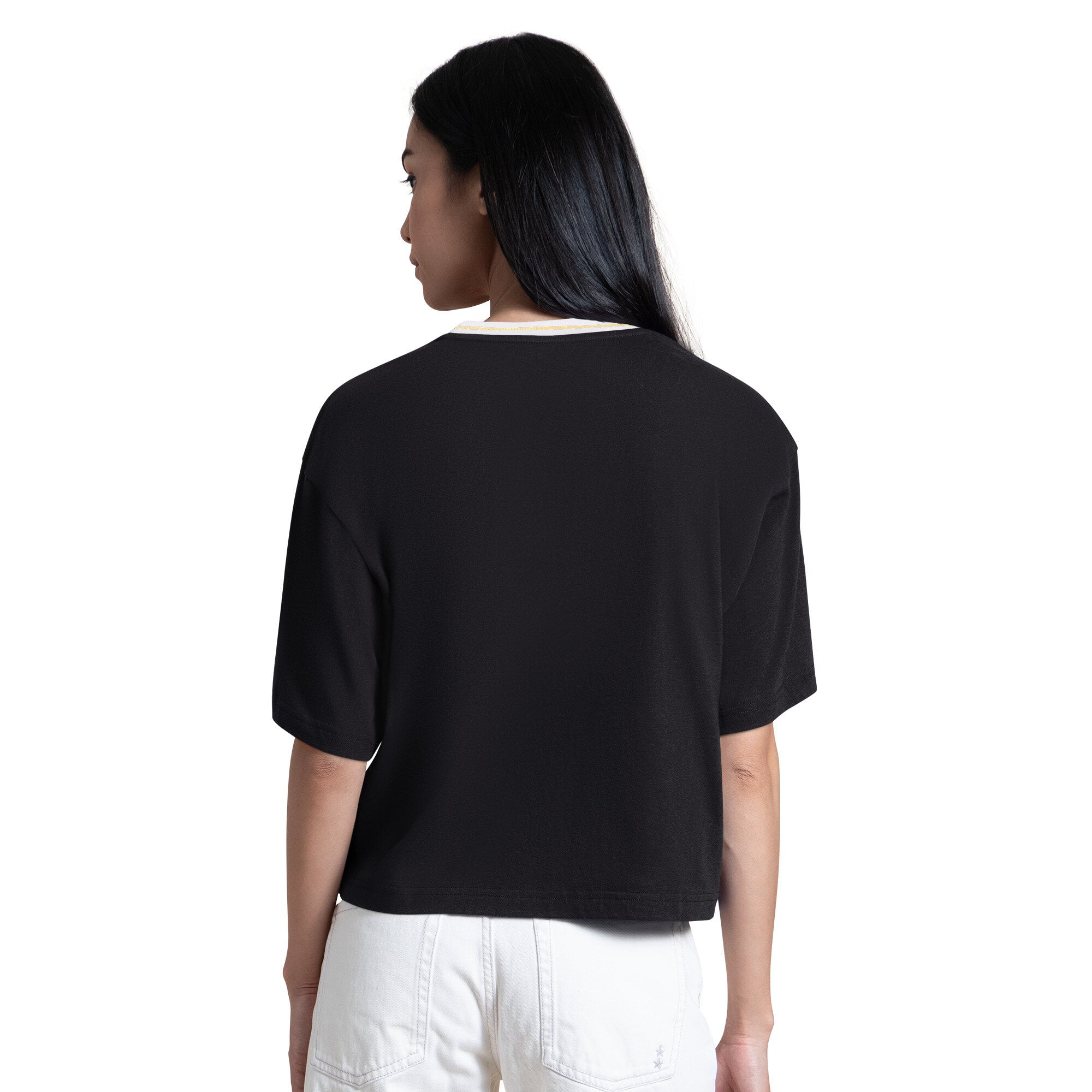 Women's Starter Black Vegas Golden Knights Ace Cropped T-Shirt
