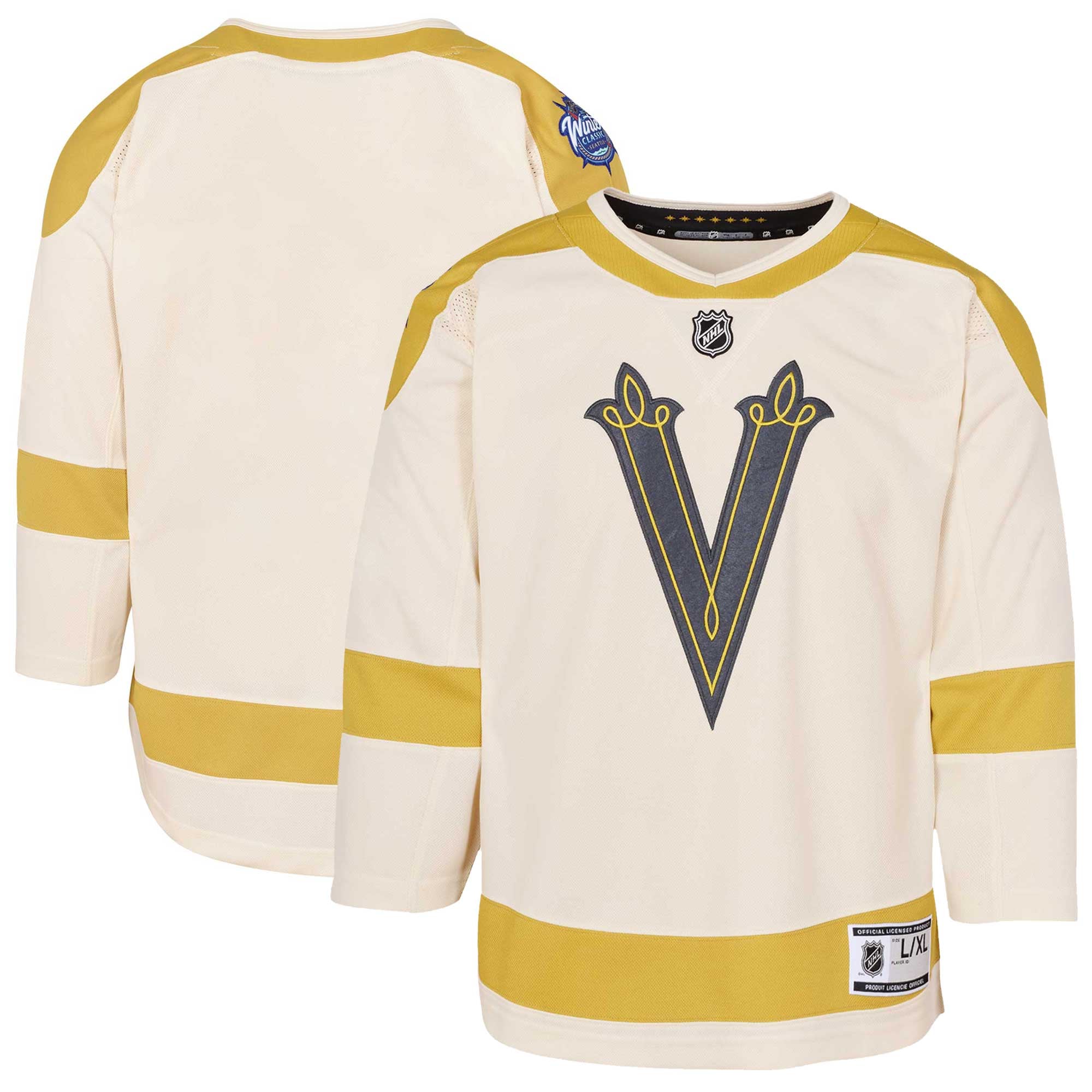 Youth Cream Vegas Golden Knights 2024 NHL Winter Classic Premier 