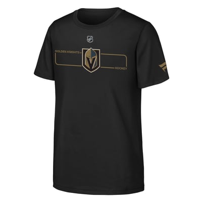  Vegas Golden Knights Fanatics Youth Authentic Pro Rink T-Shirt - Black