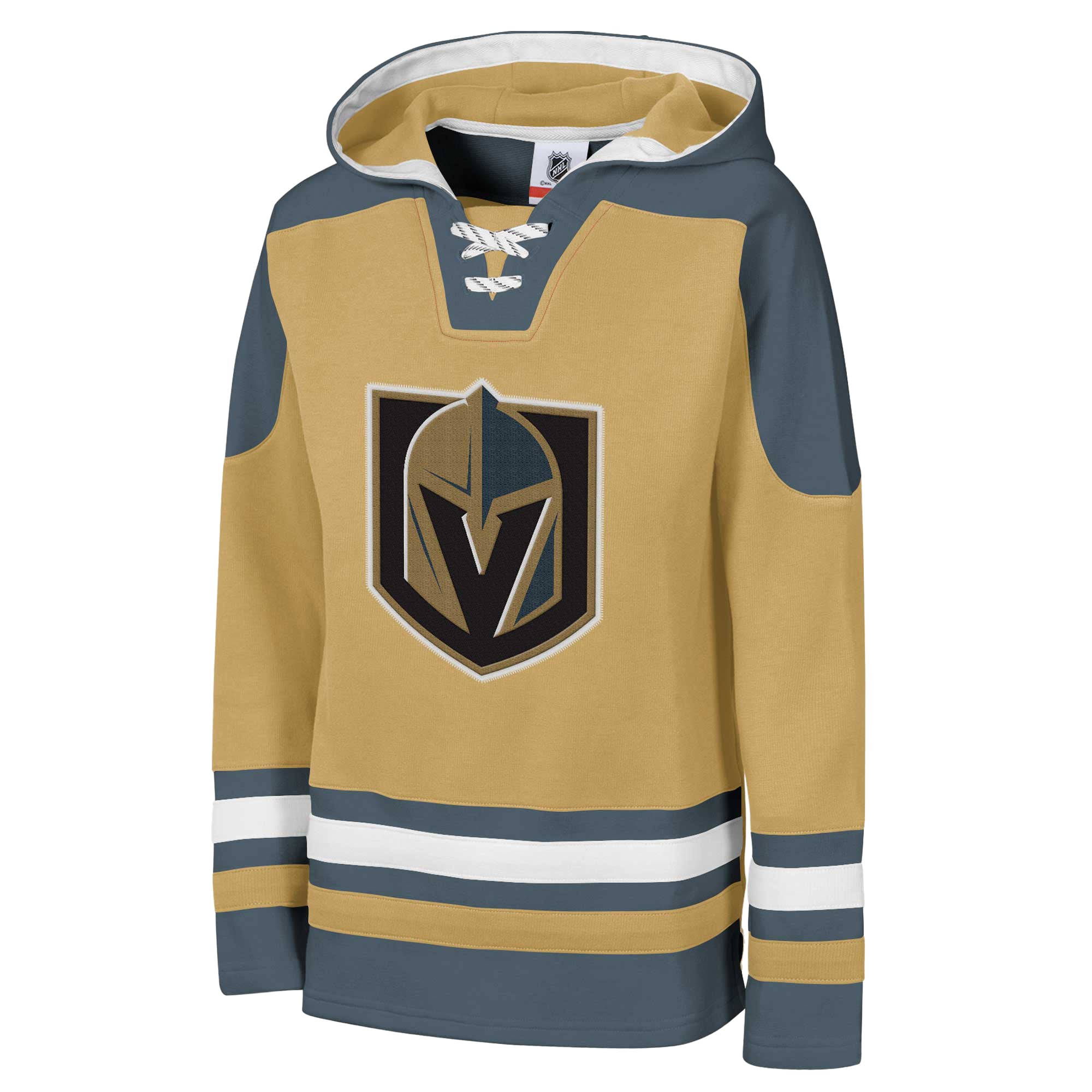 Sweat à capuche raglan col en V Youth Outerstuff Gold Vegas Golden Knights Ageless Must Have