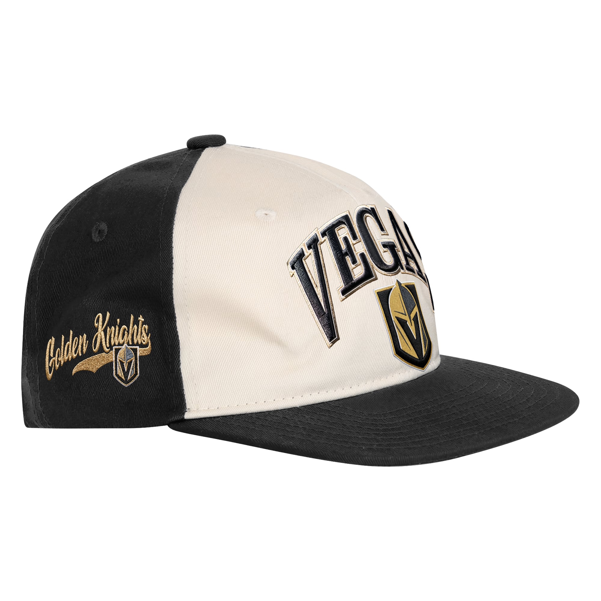 Casquette snapback Vegas Golden Knights Arch naturelle/noire pour jeunes