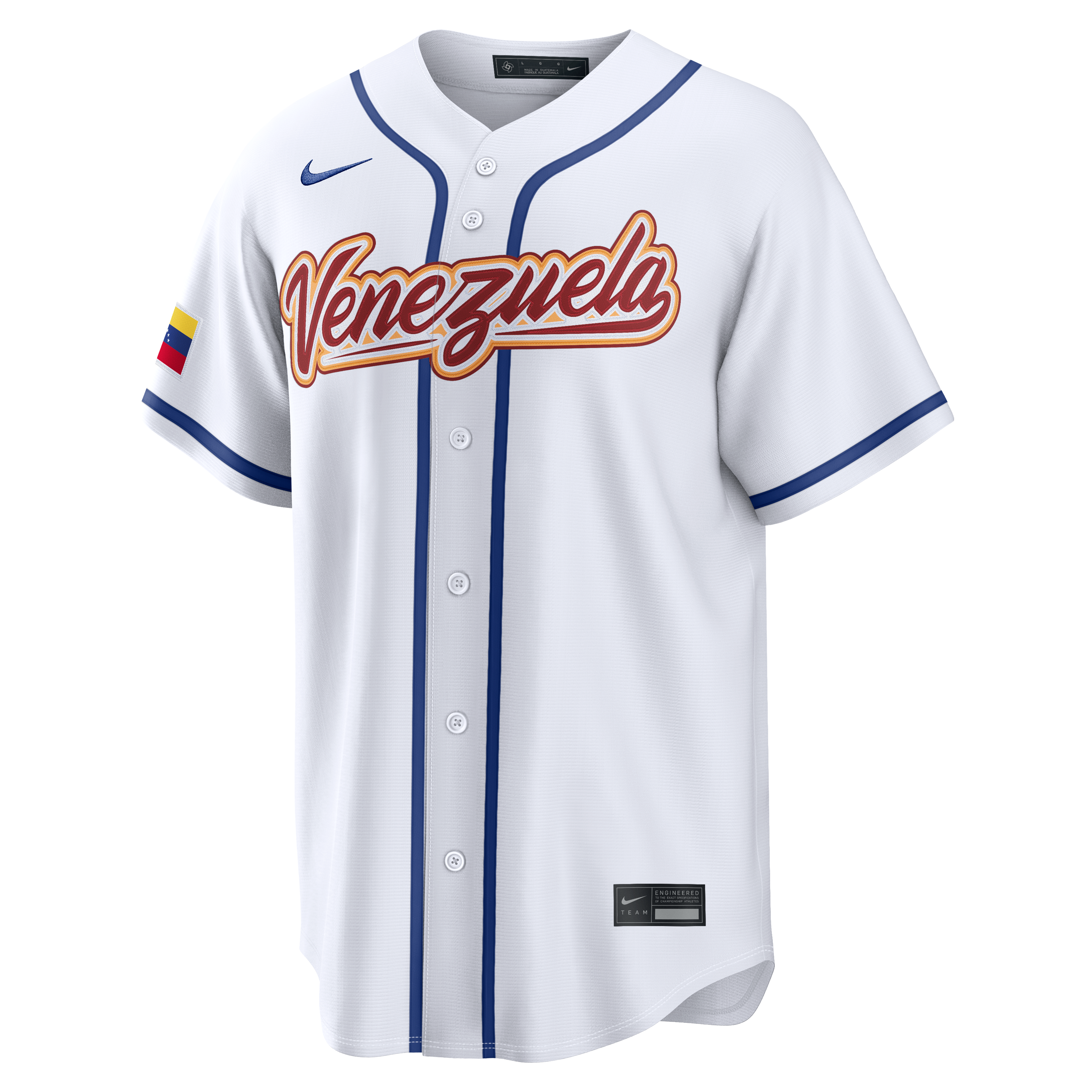 Maillot domicile Nike Luis Arraez blanc Venezuela baseball Classique mondiale de 2026 pour homme