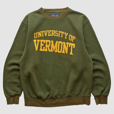 Vermont Catamounts Jansport 2000s Pullover Sweatshirt - Olive - S by Fanatics Real Vintage