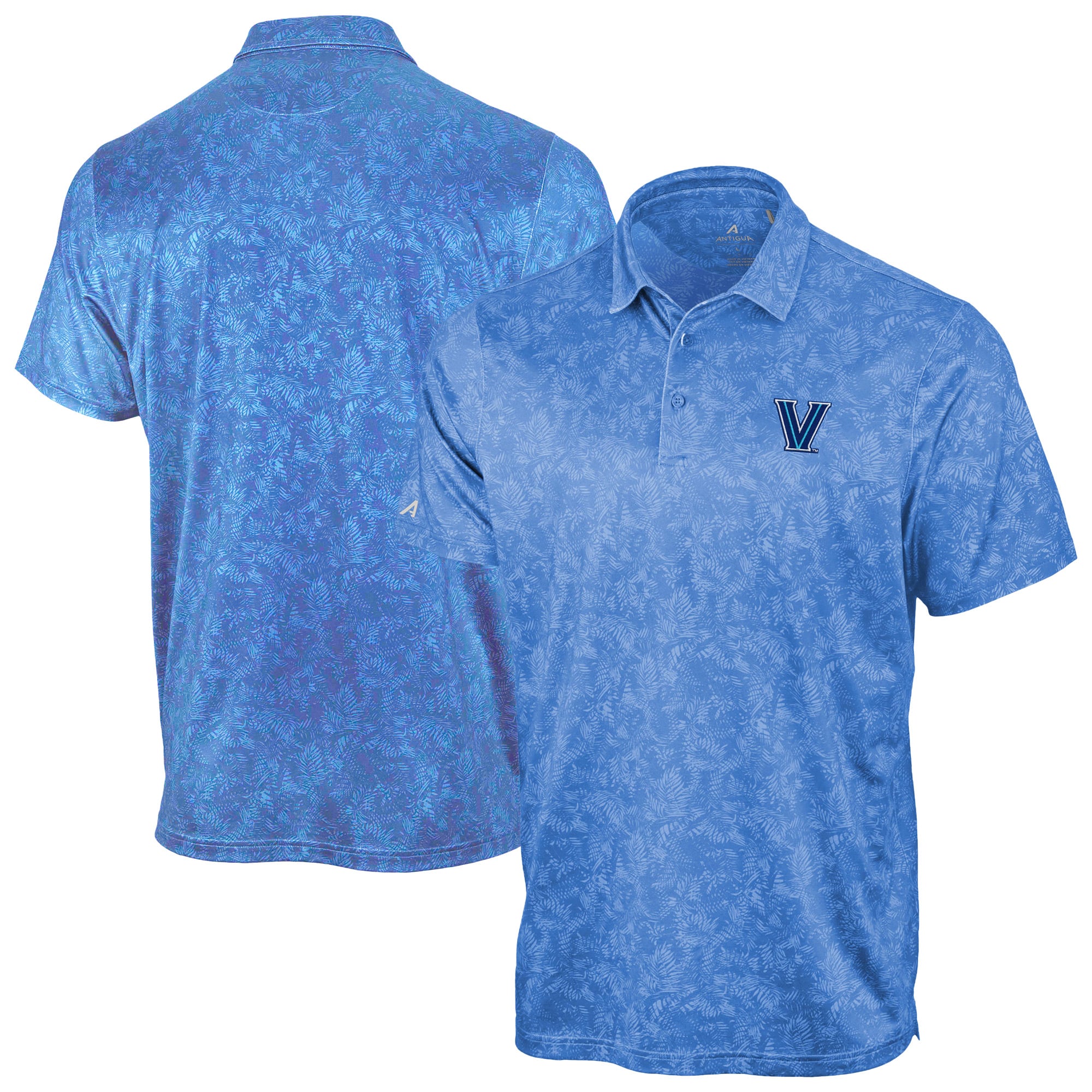 Polo Antigua bleu poudré Villanova Wildcats Lush pour homme