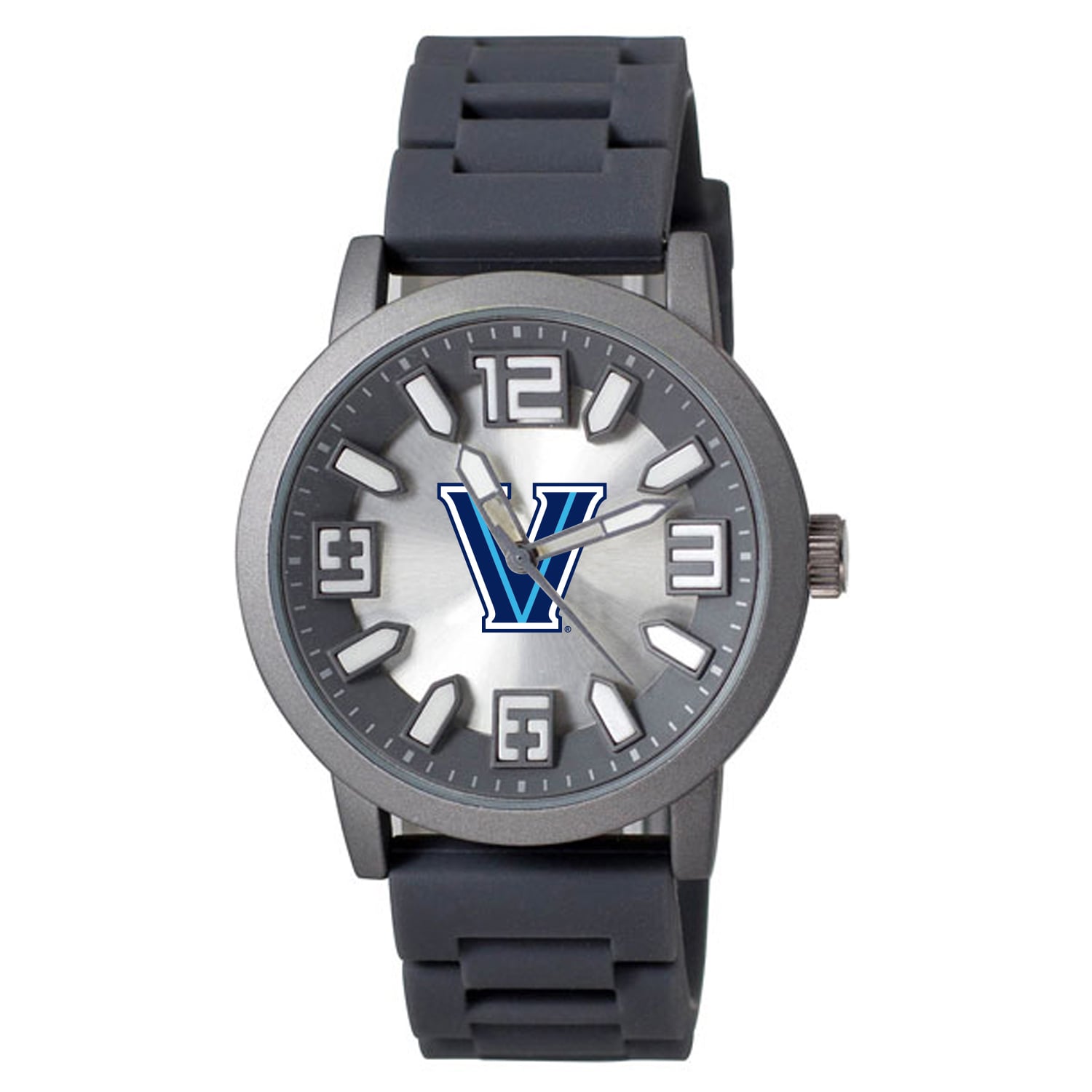 Men's Black Villanova Wildcats Enigma Silicone Strap Watch