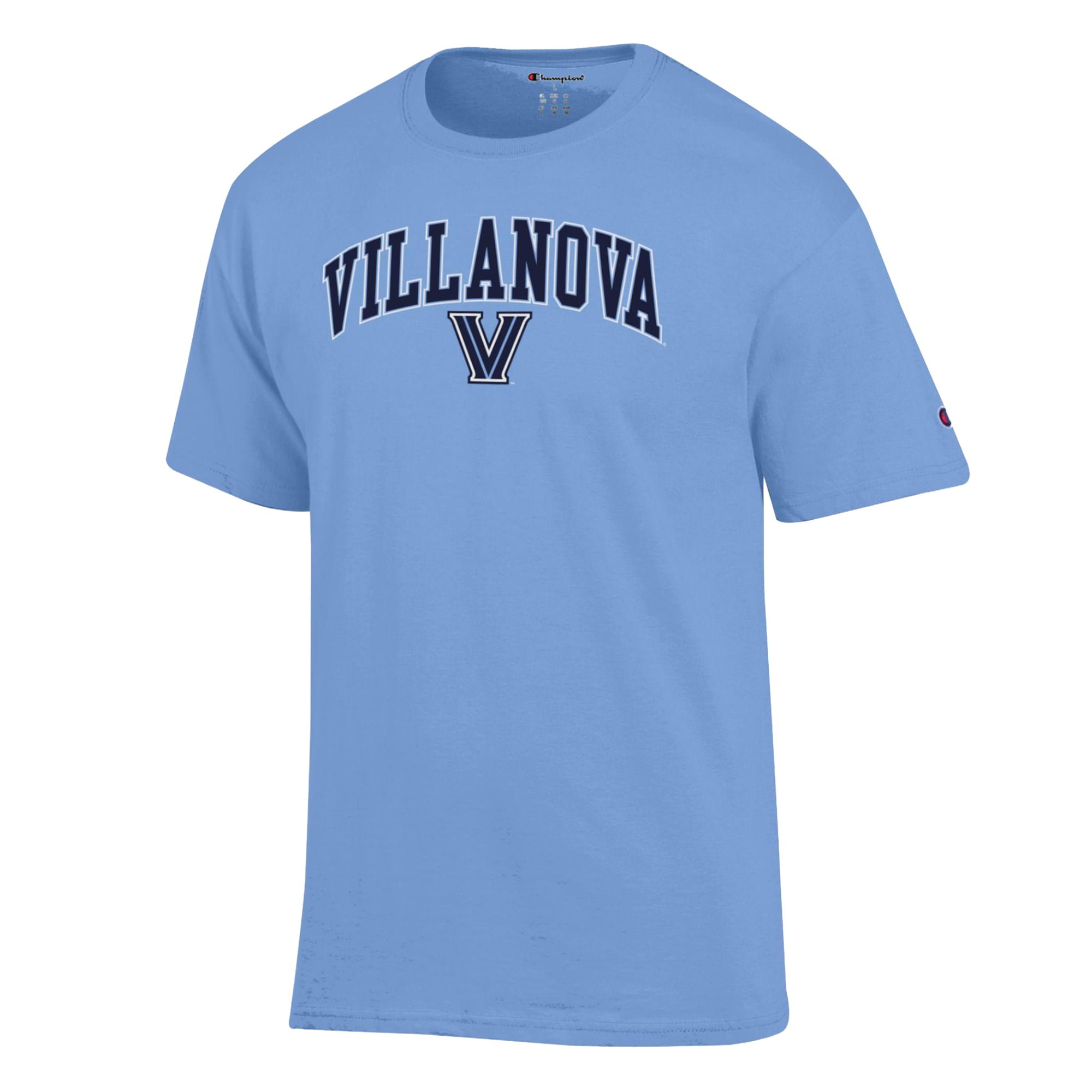 T-shirt homme Champion bleu clair avec logo en forme d'arche des Villanova Wildcats