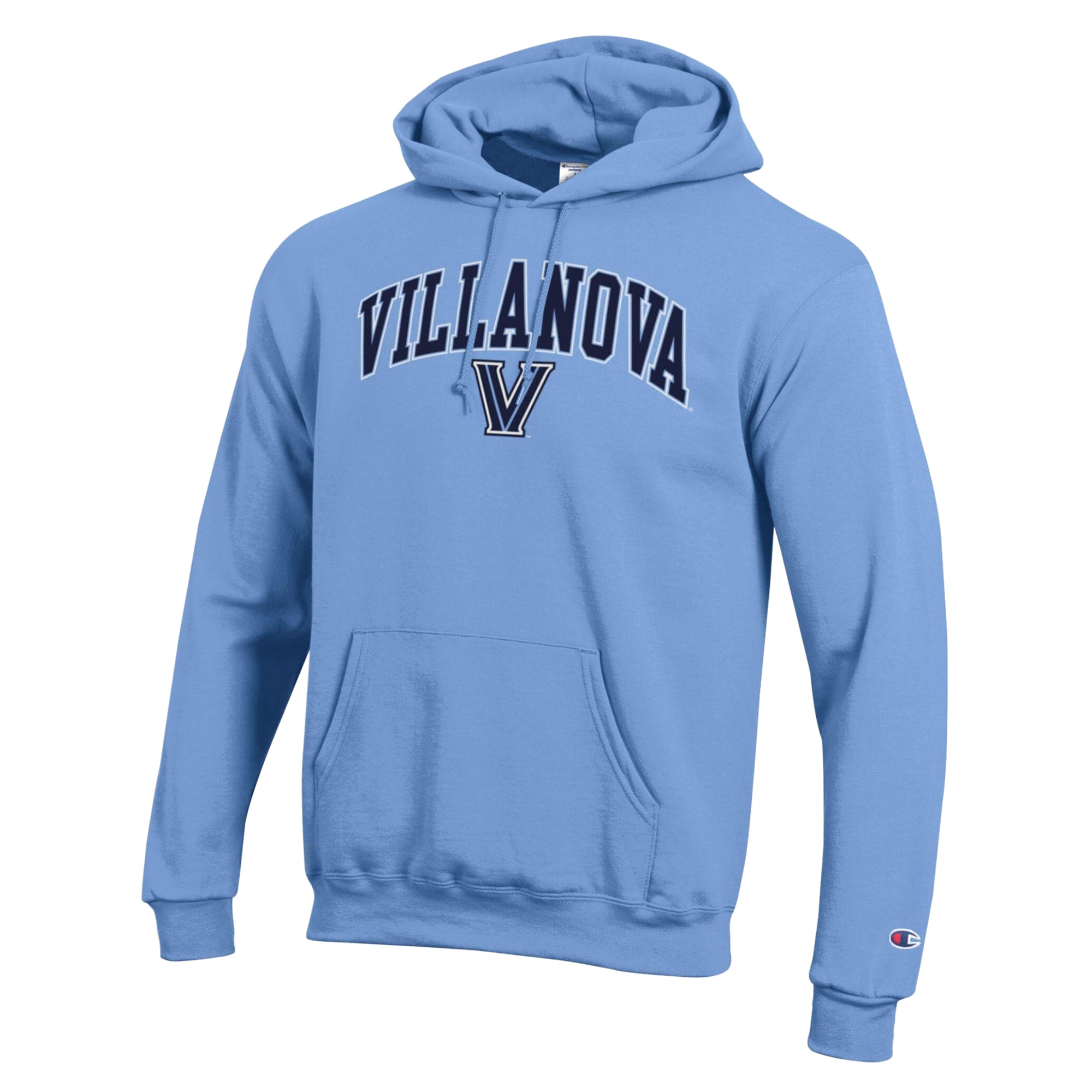Sweat à capuche Champion bleu clair Villanova Wildcats Powerblend pour homme