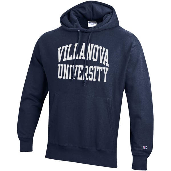 Mens CHAMPION navy Villanova Wildcats Reverse Weave Hoodie