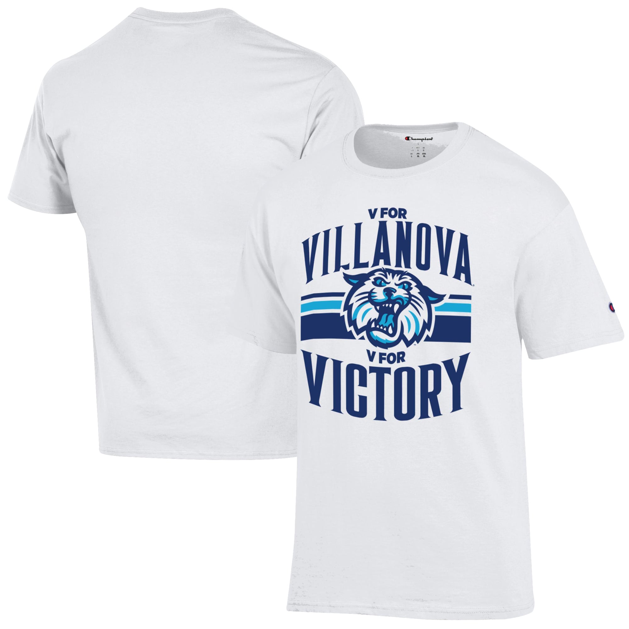 T-shirt de supporter des Villanova Wildcats 2026, blanc champion, pour hommes