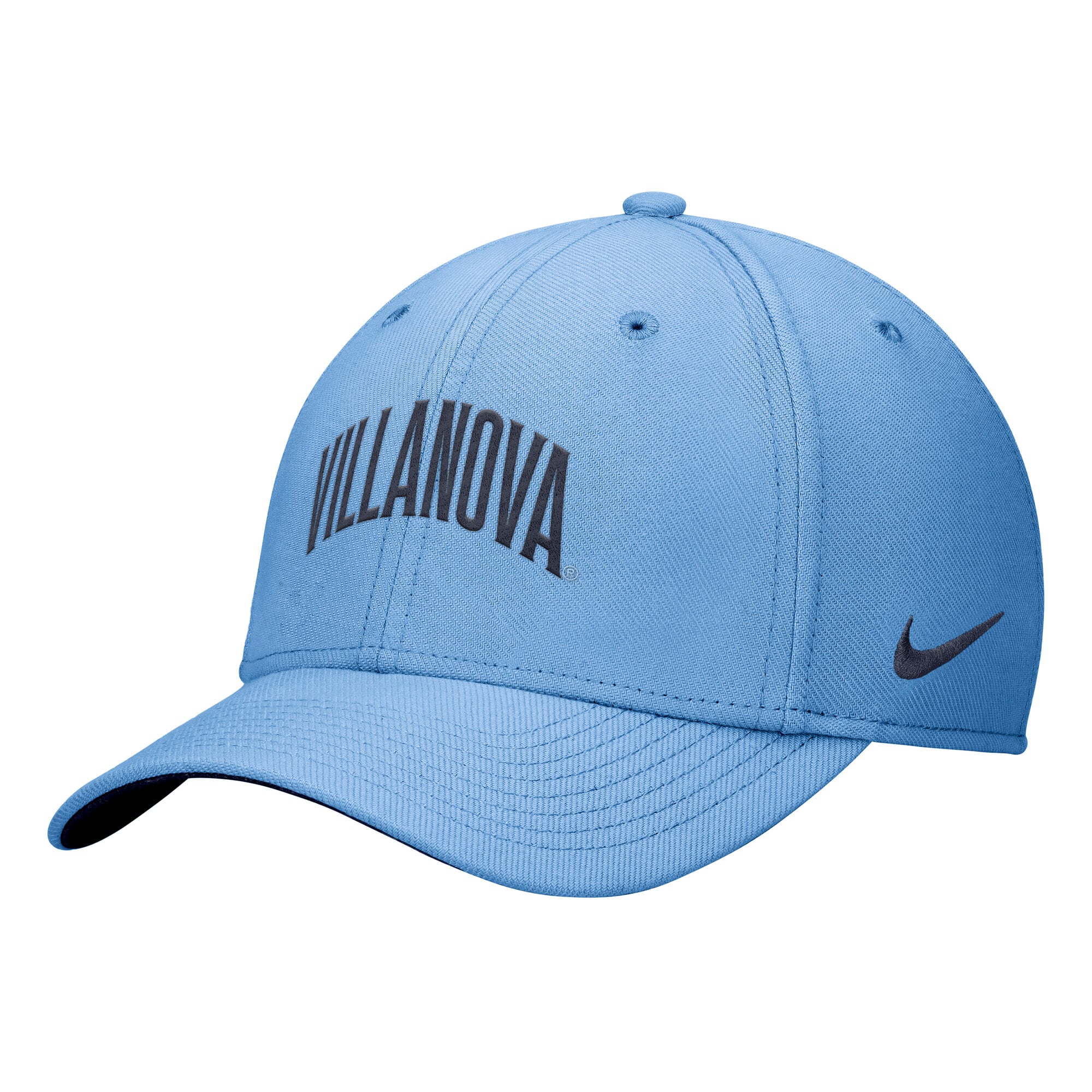 Casquette Nike bleu clair Villanova Wildcats Primetime SwooshFlex Dri-FIT pour homme