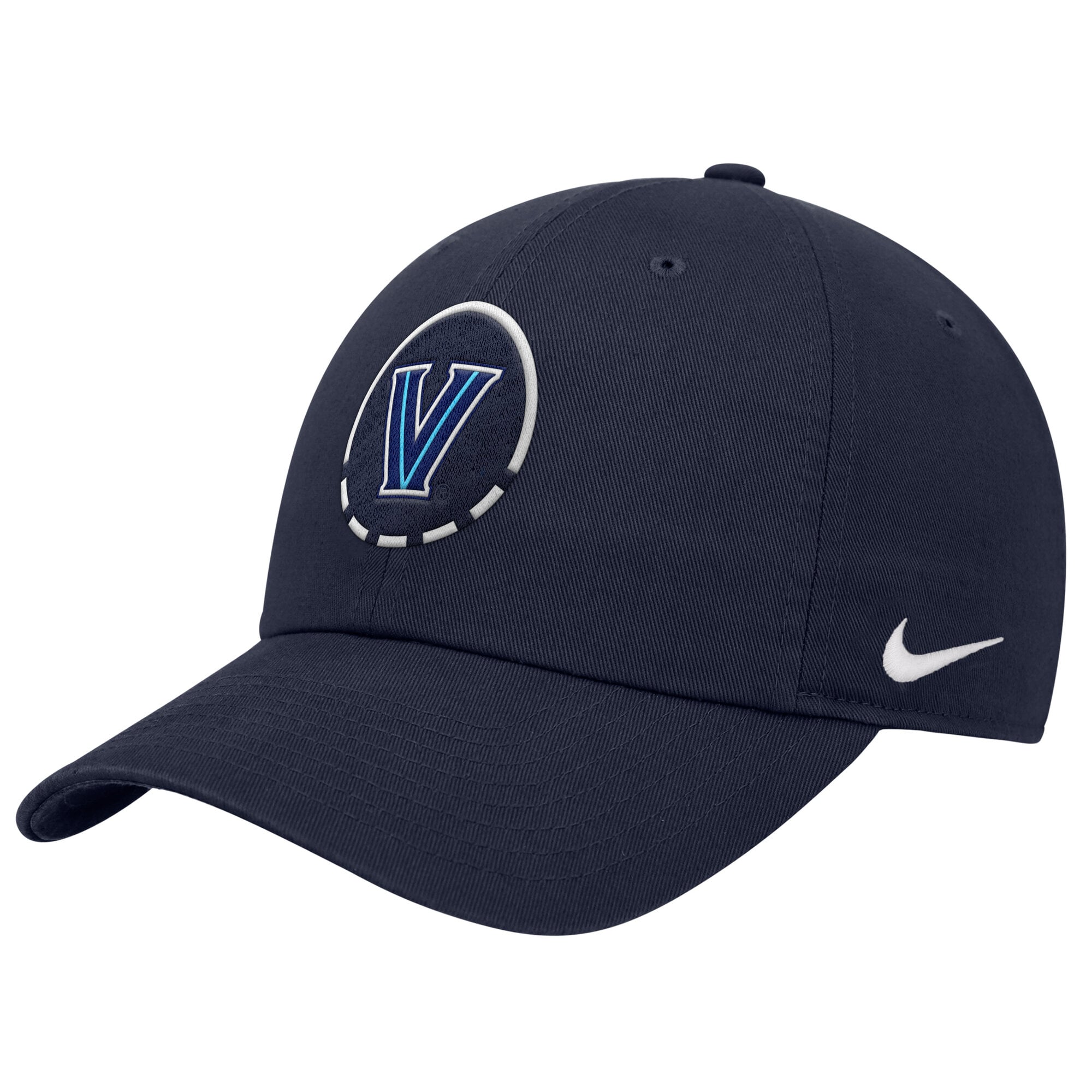 Casquette ajustable Nike Villanova Wildcats Primetime Basketball Club bleu marine pour homme